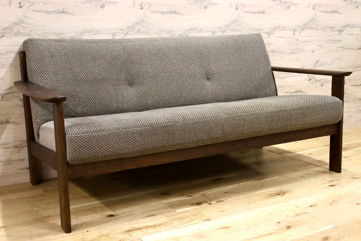 GMJH343◯Chitano / チターノ 2人掛けソファ ラブソファ 長椅子 ファブリック オーク材 karimoku カリモク 国産家具