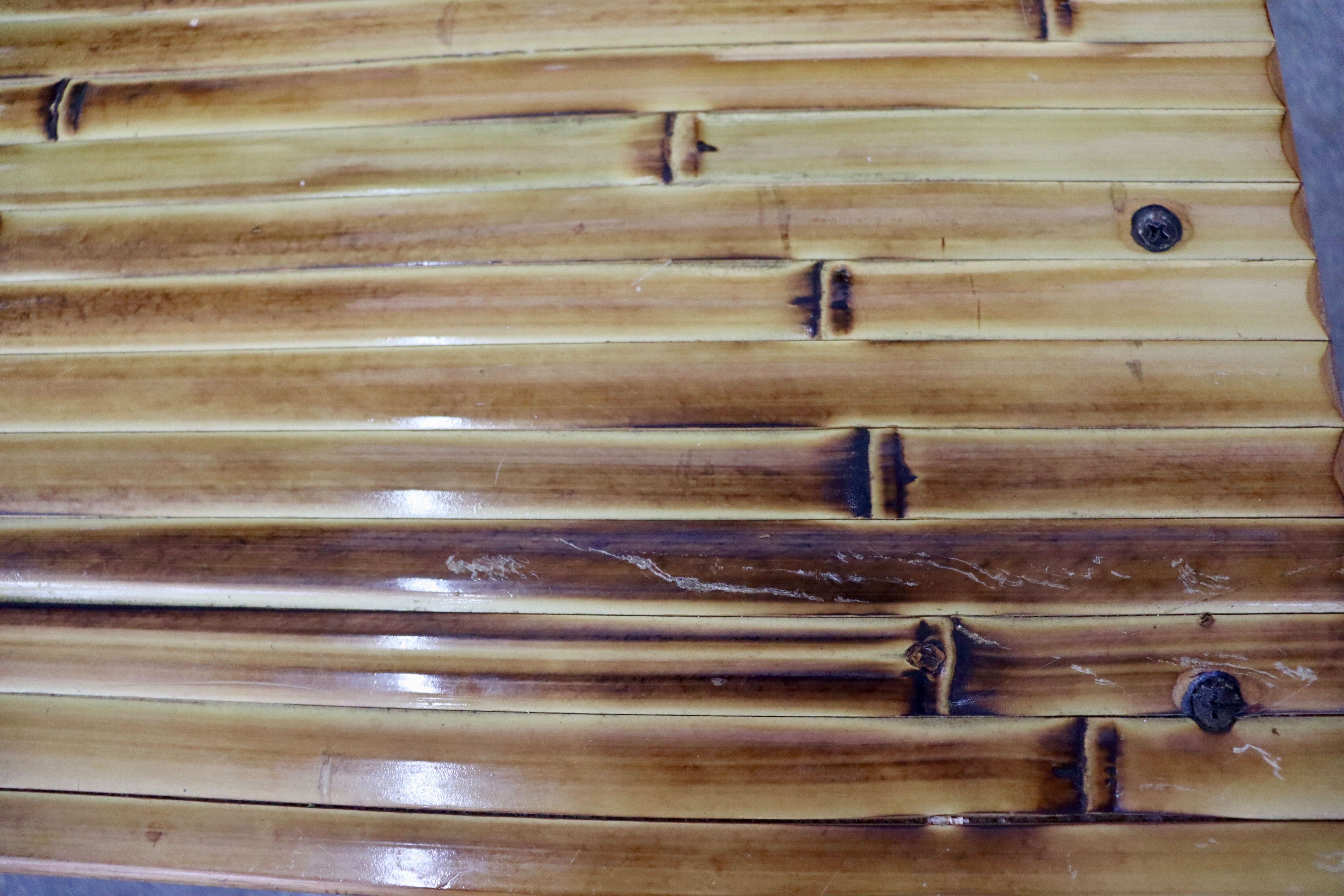 GMIK205○梅里竹芸 Umezato Bamboo Craft 竹家具 足置き台 踏み台 フットレスト 工芸品 バンブー 宮崎 高級