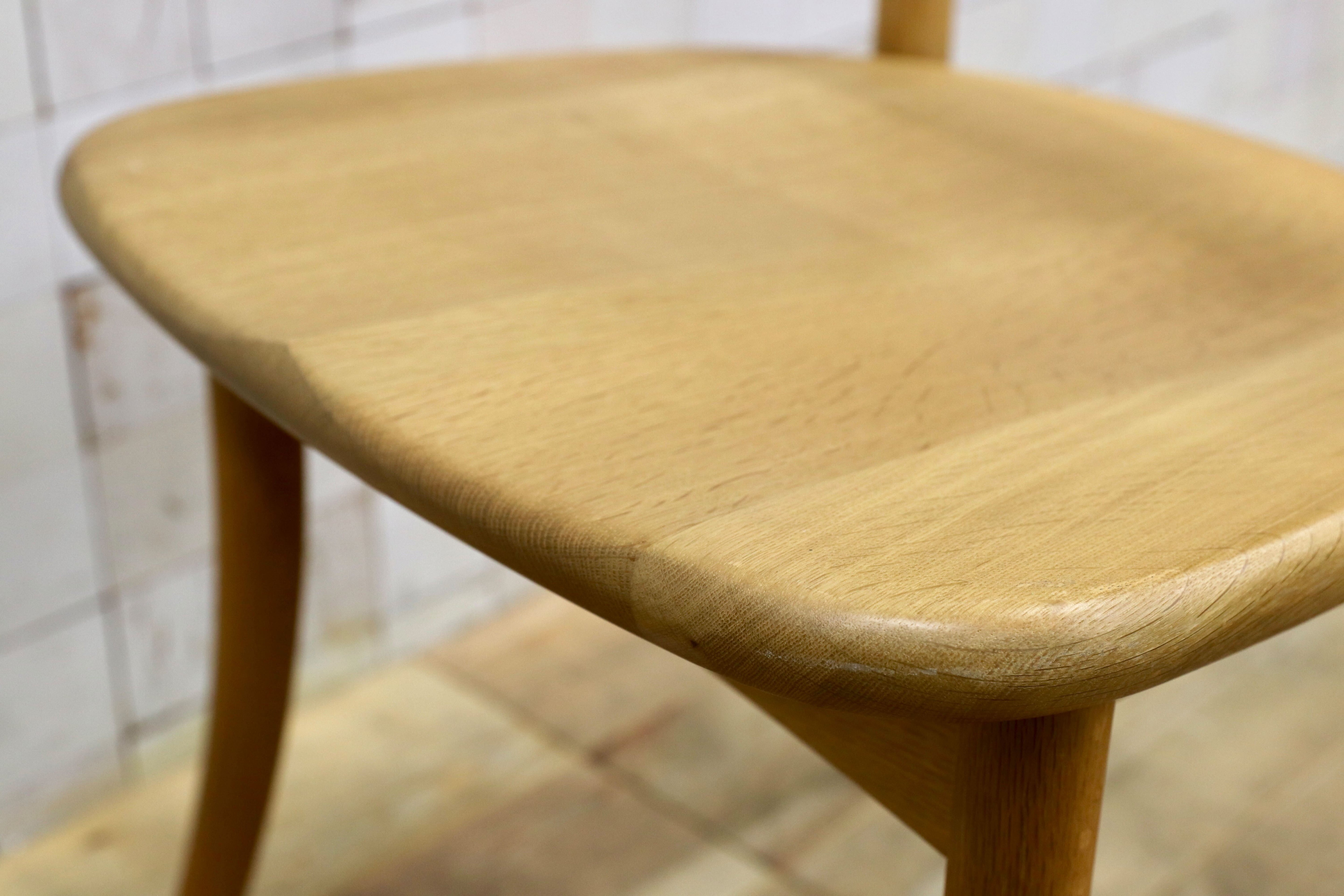 GMIS538A○飛騨産業 / HIDA キツツキ CRESCENT クレセント ダイニングチェア 椅子 オーク無垢材 定価約8.7万