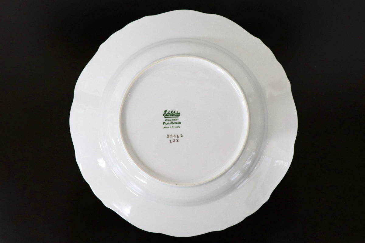 GMJH332AF○ヴィンテージ Edelstein Bavaria エーデルシュタイン Maria-Theresia セピアローズ スープボウル 深皿 24cm 2枚セット ドイツ製