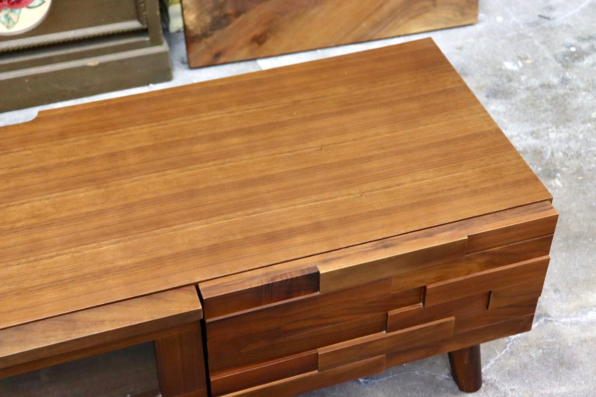 GMJK443◯シギヤマ家具 TORTE トルテ TVボード AVボード ローボード リビング収納 ウォールナット 北欧スタイル 希少 展示品