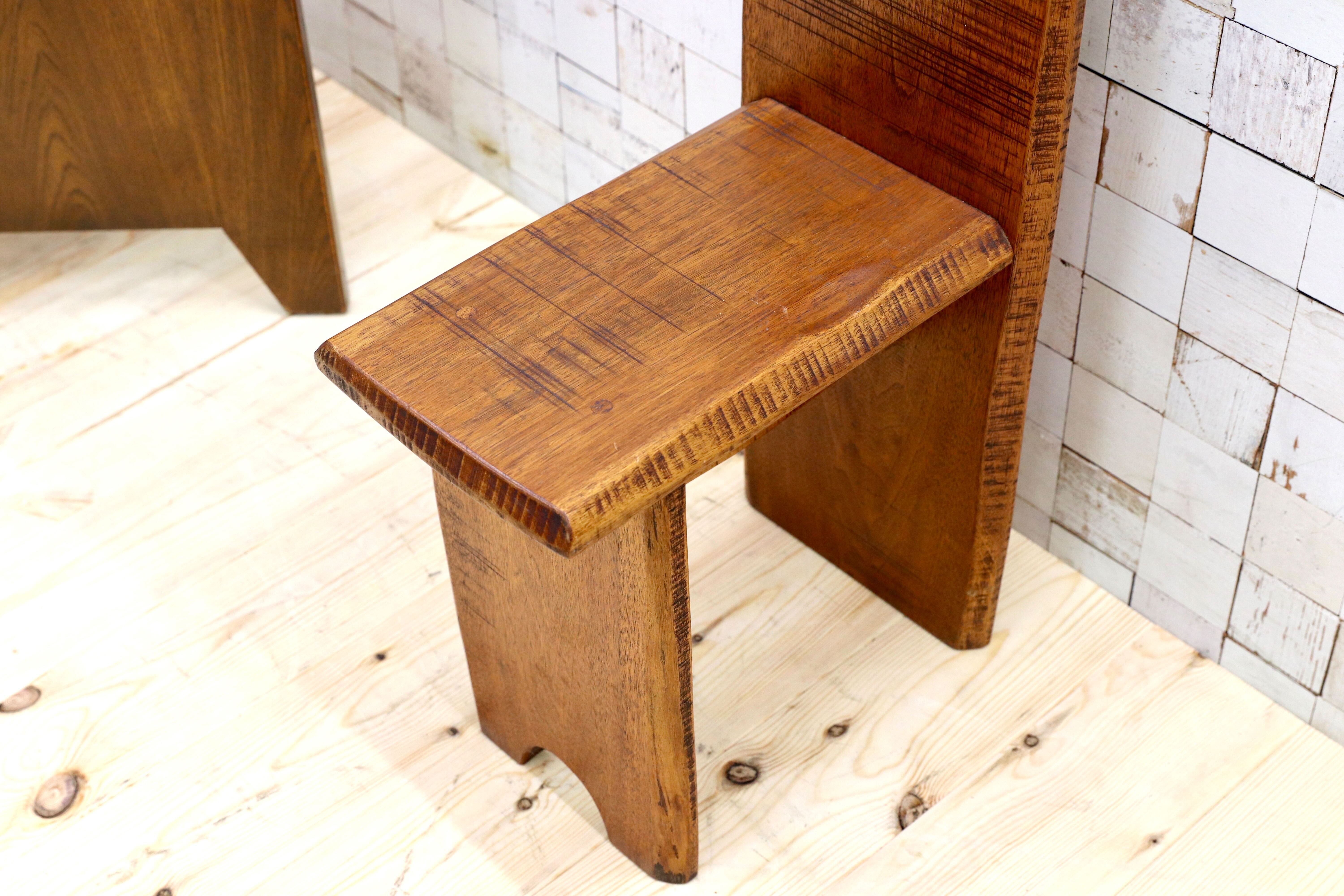 GMGT114○一枚板 工芸品 サイドチェア 飾り椅子 オブジェ 無垢材 和モダン レトロ カントリー 和家具