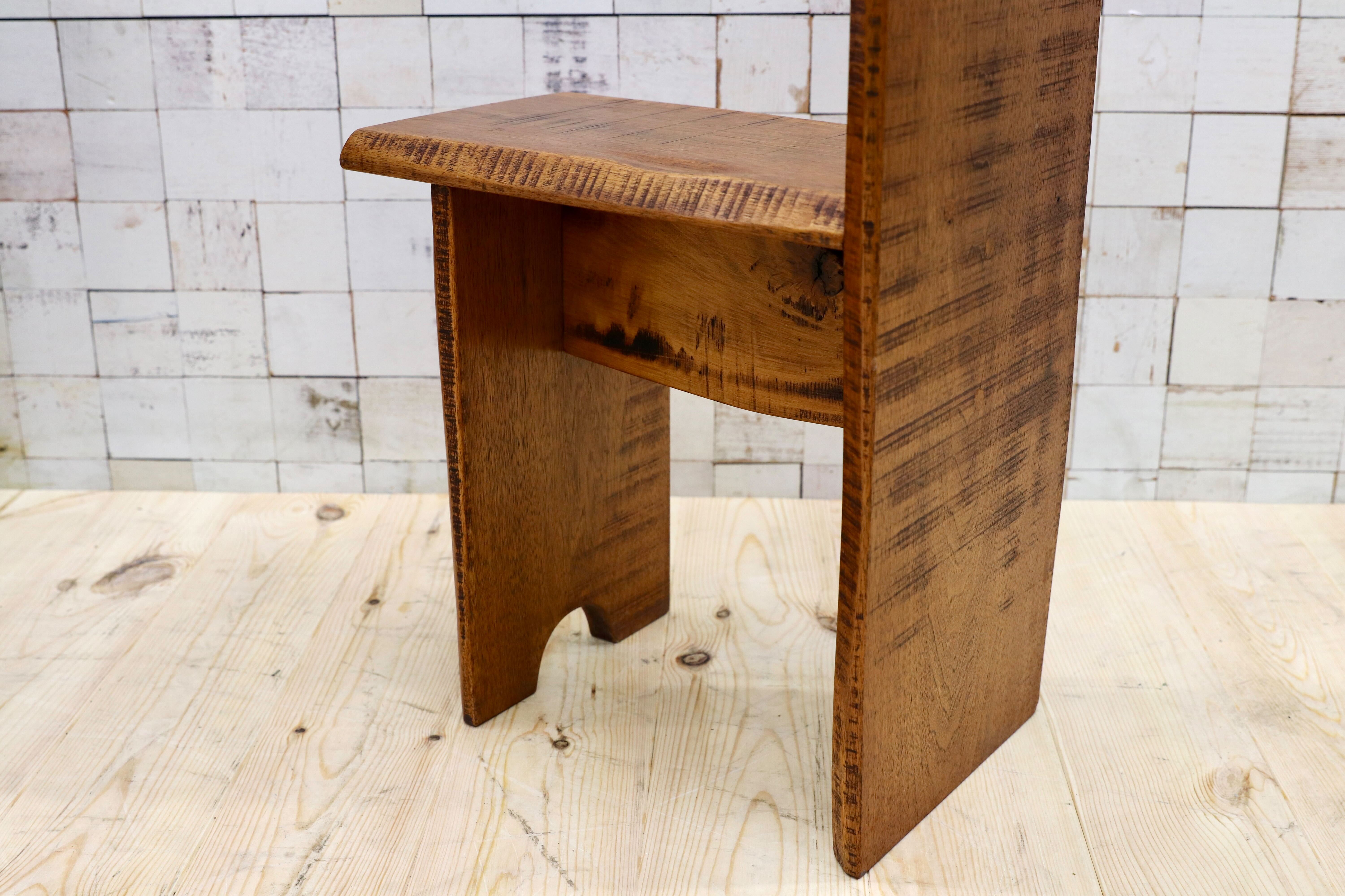 GMGT114○一枚板 工芸品 サイドチェア 飾り椅子 オブジェ 無垢材 和モダン