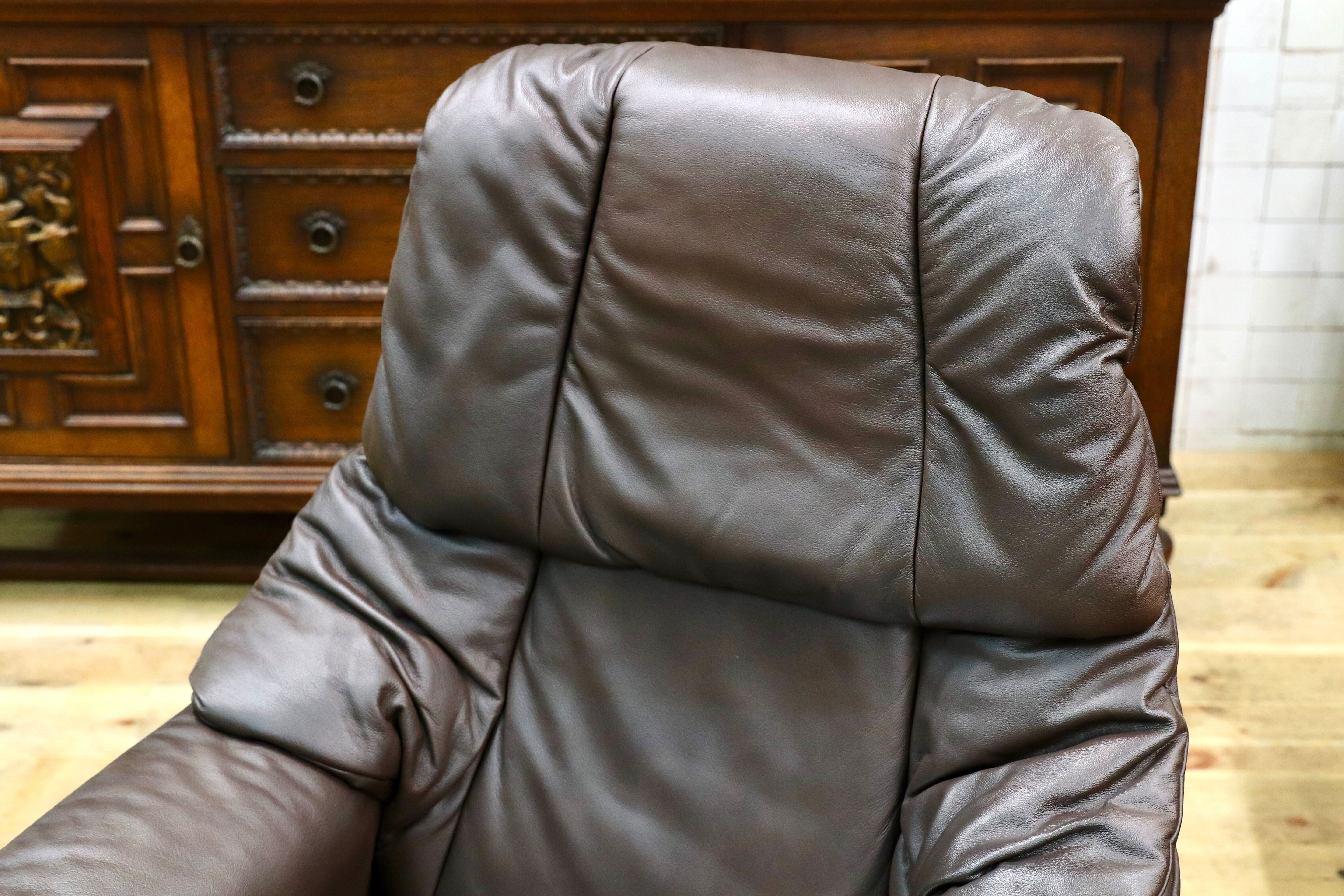 GMIK419B○EKORNES / エコーネス Reno レノ ストレスレスチェア Mサイズ パーソナルチェア オットマン付き 北欧 ノルウェー 定価約45万
