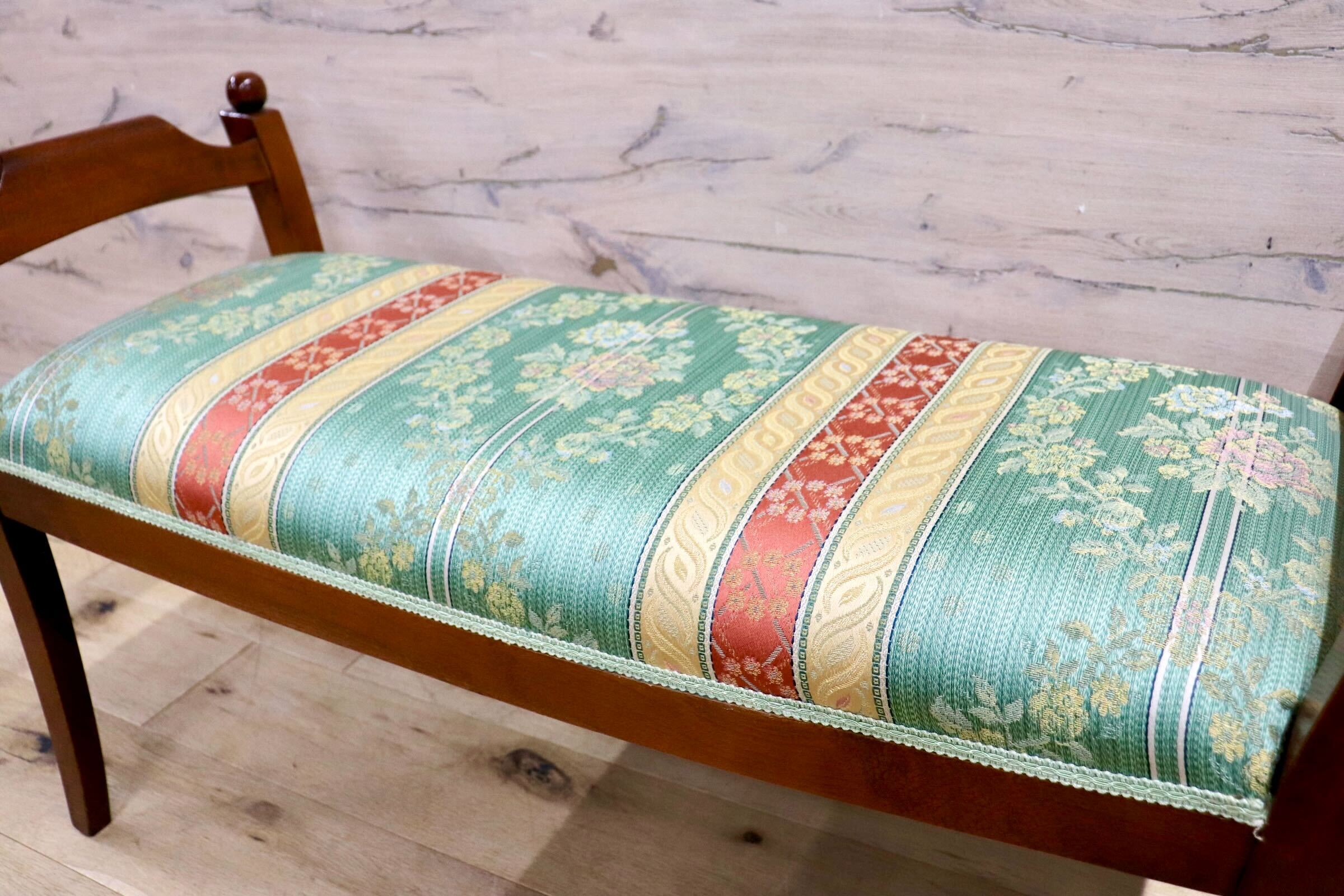 GMIH330○西洋 アンティーク スツール チェア 椅子 腰掛け ファブリック ヨーロピアン クラシック エレガント 展示品