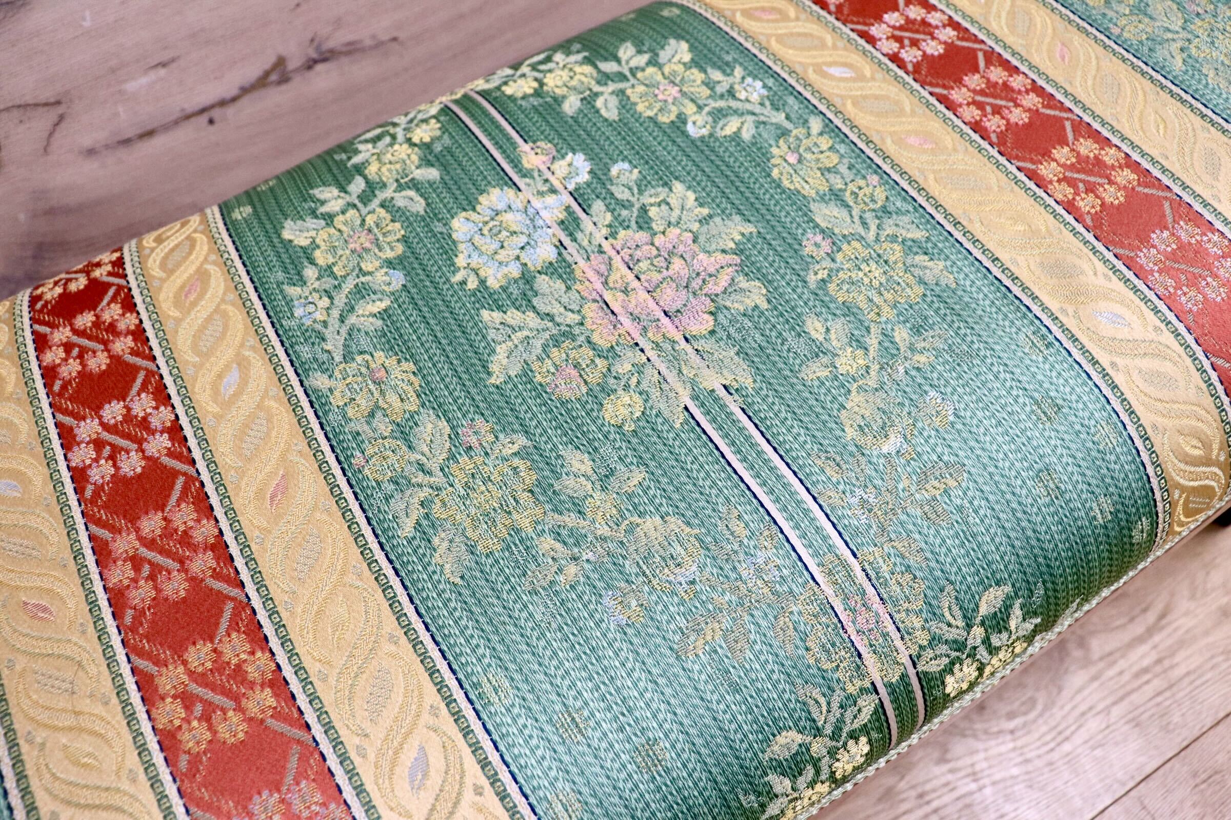 GMIH330○西洋 アンティーク スツール チェア 椅子 腰掛け ファブリック ヨーロピアン クラシック エレガント 展示品