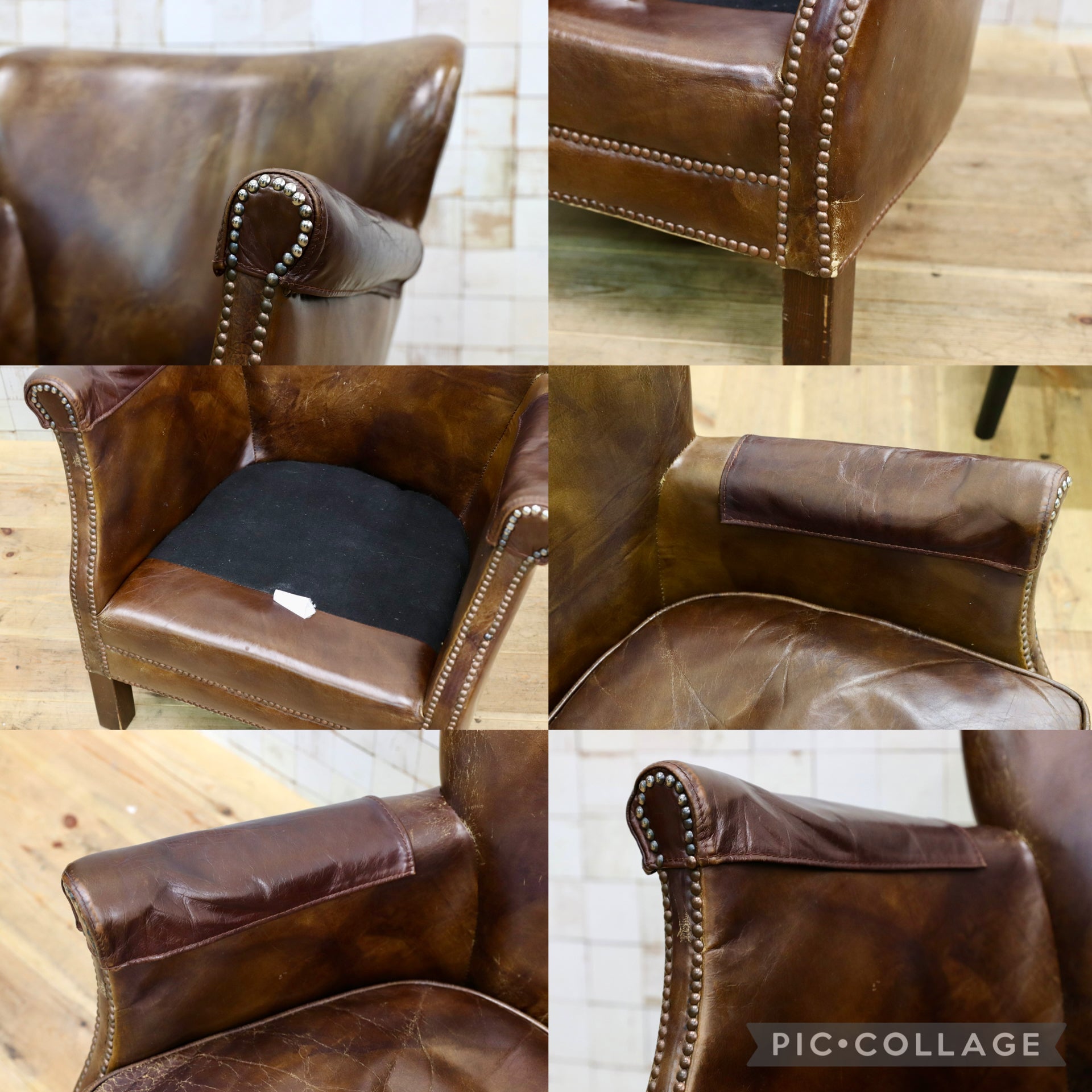 GMJK202E○HALO / ハロ PROFESSOR STYLE 本革 ラウンジチェア サロンチェア レザー キリムクッション 英国ヴィンテージ アスプルンド