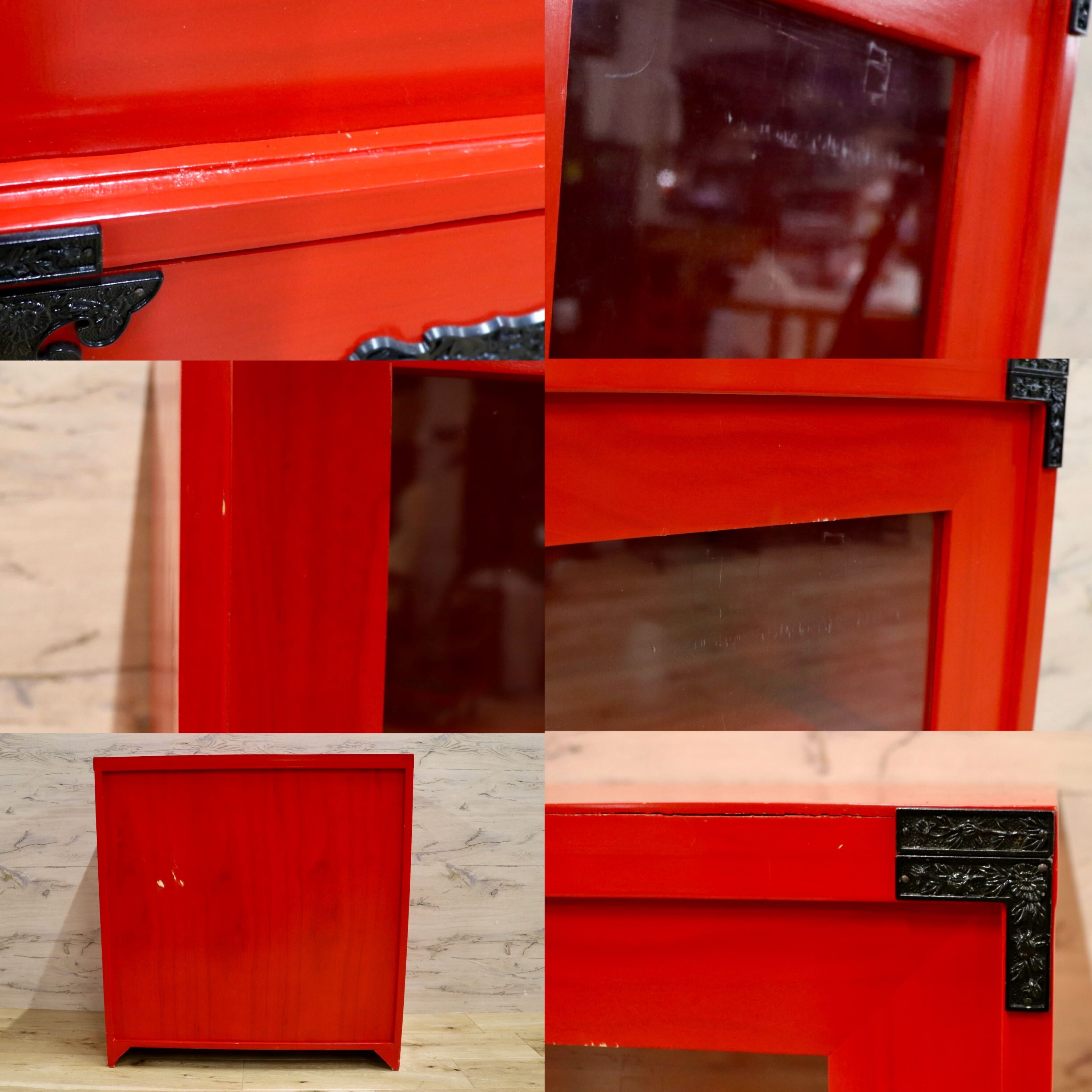 GMHN373○民芸家具 書棚 本棚 水屋棚 キャビネット 飾り棚 レトロ 和家 GMHN373○民芸家具 書棚 本棚 水屋棚 キャビネット 飾り棚