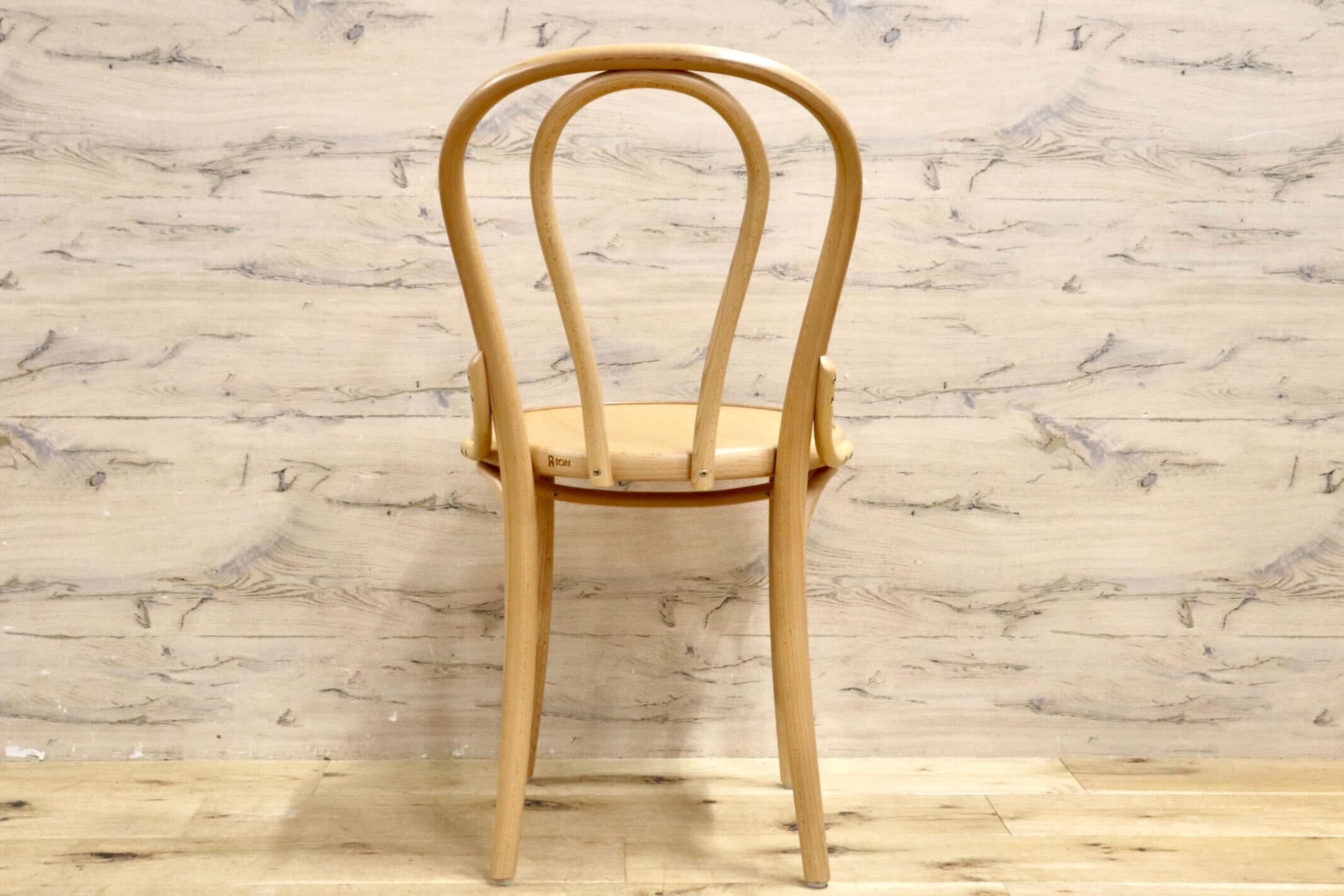 GMIK638○TON / トン チェコ製 ダイニングチェア ビーチ材 椅子 曲木 天然木 ナチュラル モダン カフェ 定価約4万 展示品