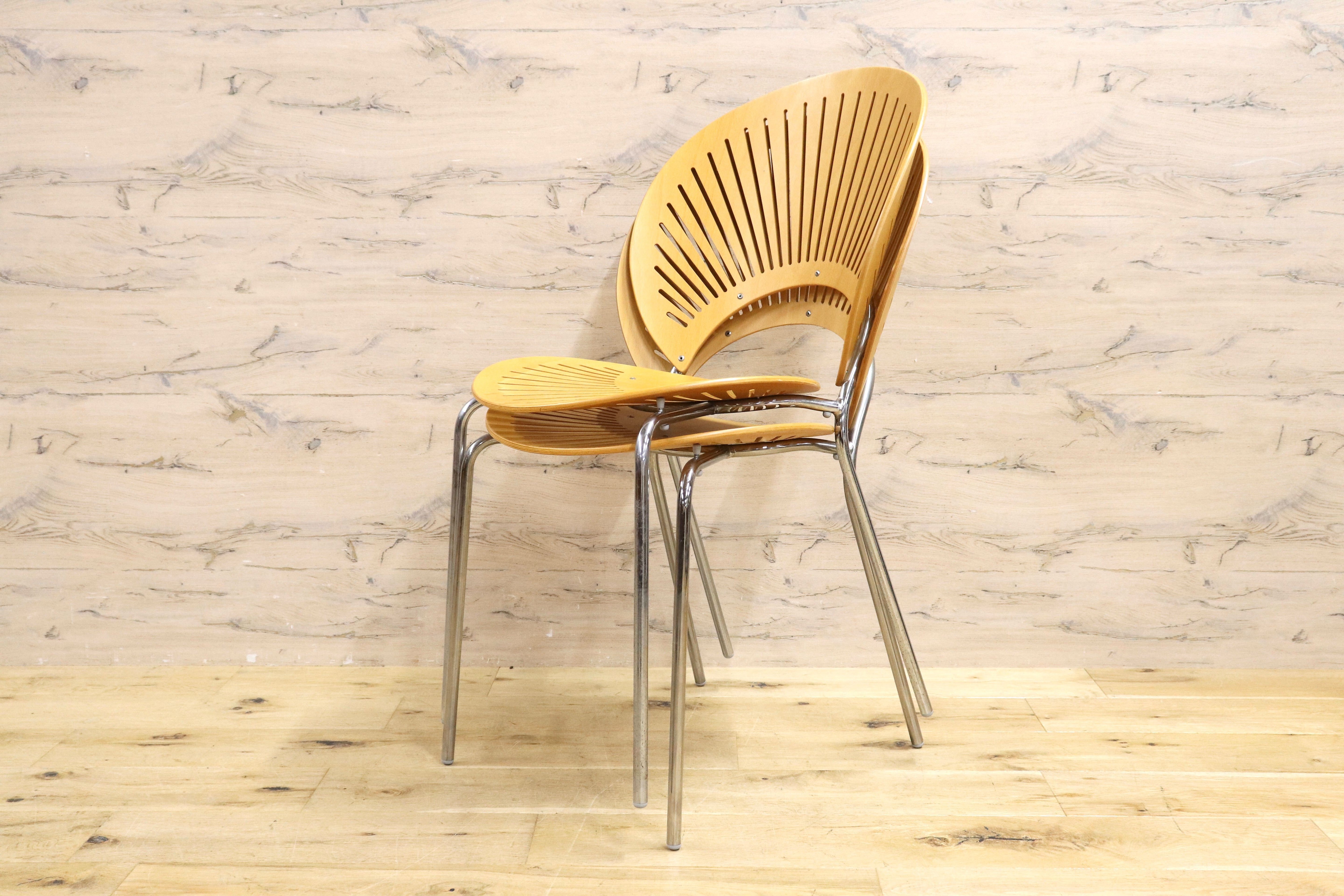 GMIS183○Fredericia / フレデリシア Trinidad Chair トリニダードチェア スタッキング 2脚セット Nanna Ditzel モダン 北欧 定価約25万