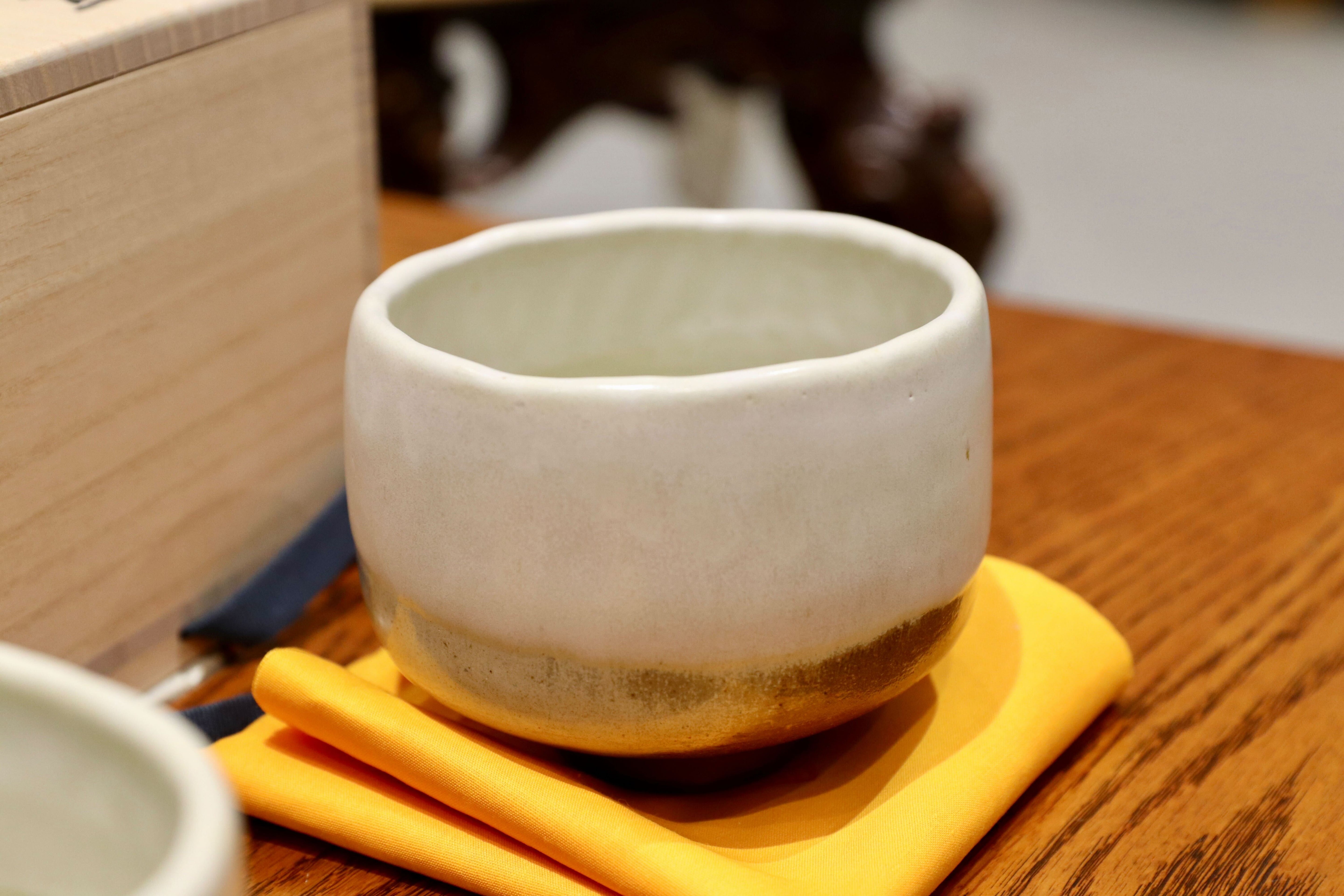 GMIO165○北村圭泉 圭泉窯 白釉茶碗 最高級 丹波焼 丹波篠山 陶磁器 未使用