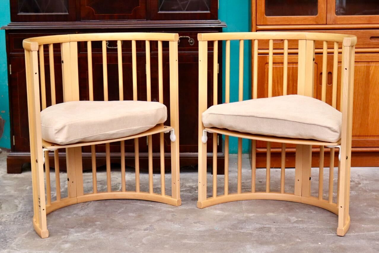 GMIH235B○Stokke / ストッケ Sleepi スリーピーチェア ベッドヘッド ダイニングチェア 2脚セット 木製 ベビーベッド 北欧家具