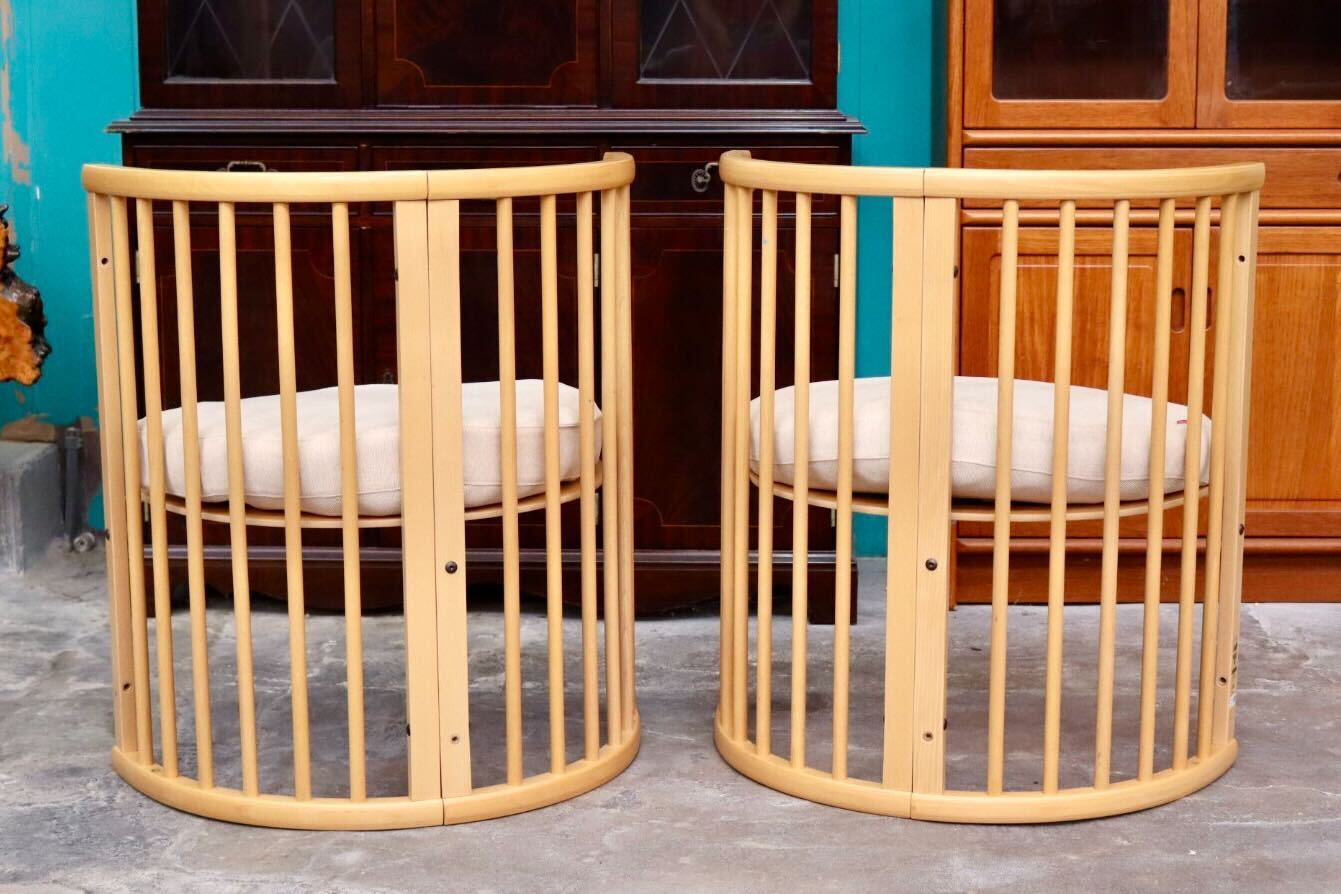 GMIH235B○Stokke / ストッケ Sleepi スリーピーチェア ベッドヘッド ダイニングチェア 2脚セット 木製 ベビーベッド 北欧家具
