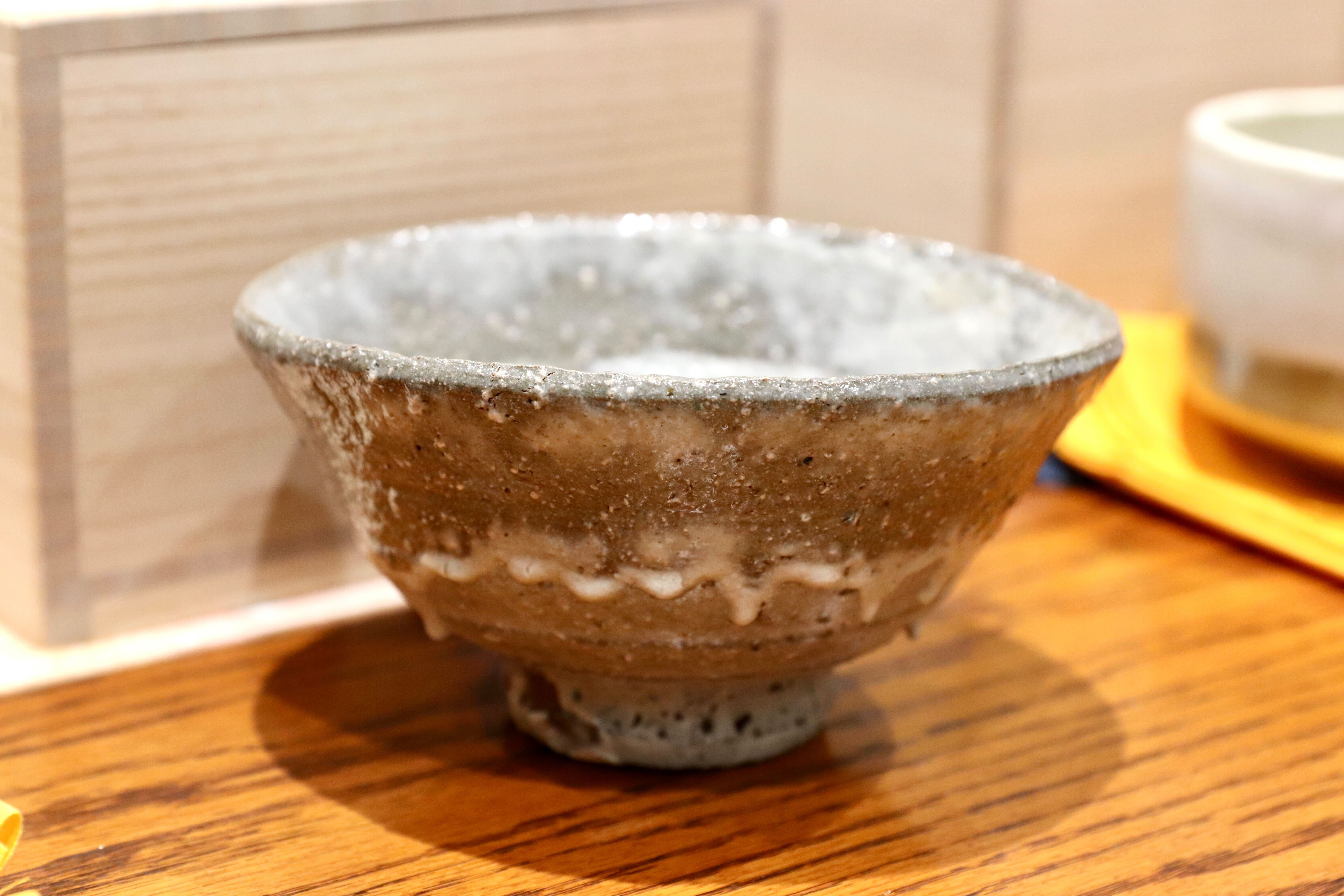 GMIO167○北村圭泉 圭泉窯 刷毛目茶碗 最高級 丹波焼 丹波篠山