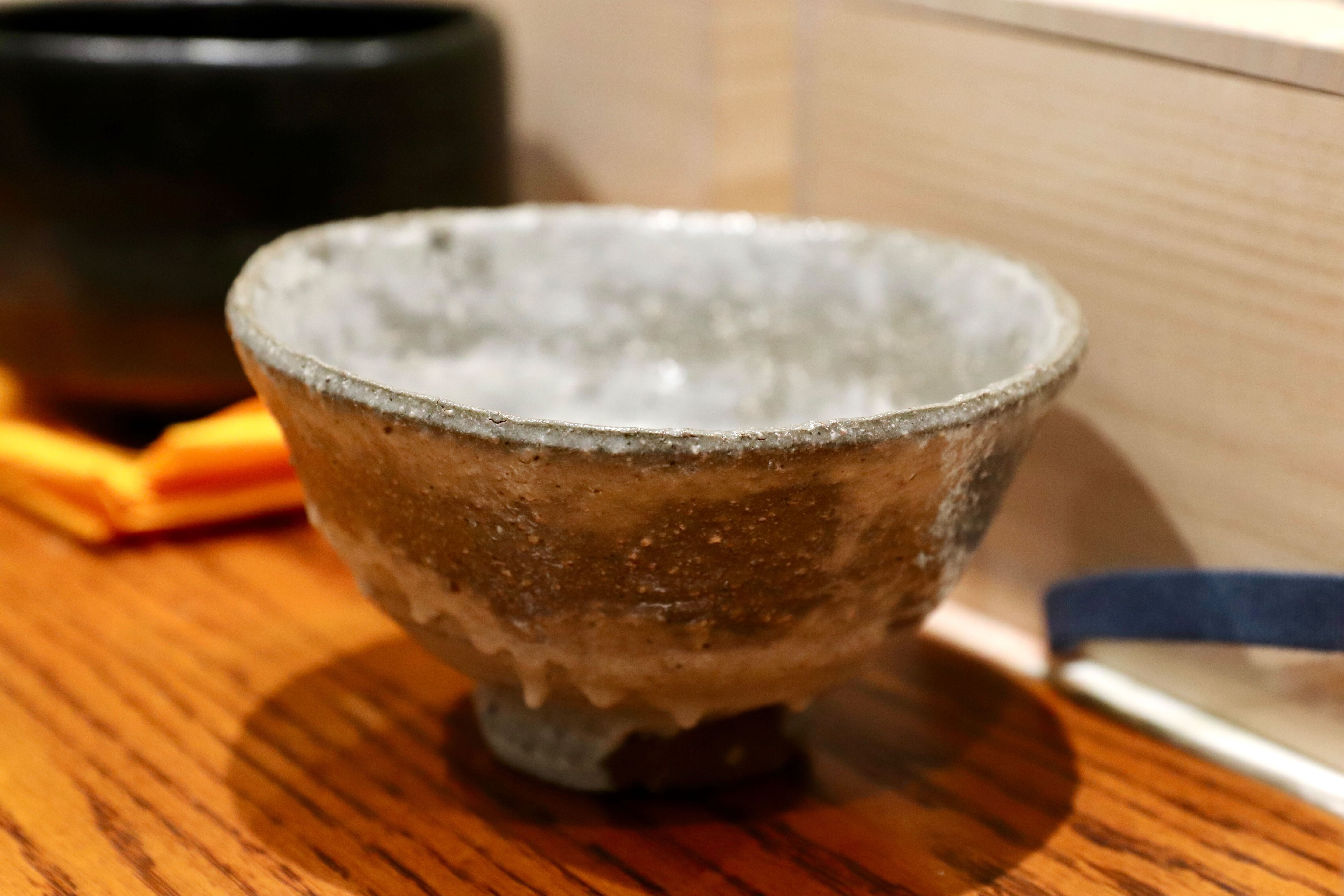GMIO167○北村圭泉 圭泉窯 刷毛目茶碗 最高級 丹波焼 丹波篠山 陶磁器 未使用