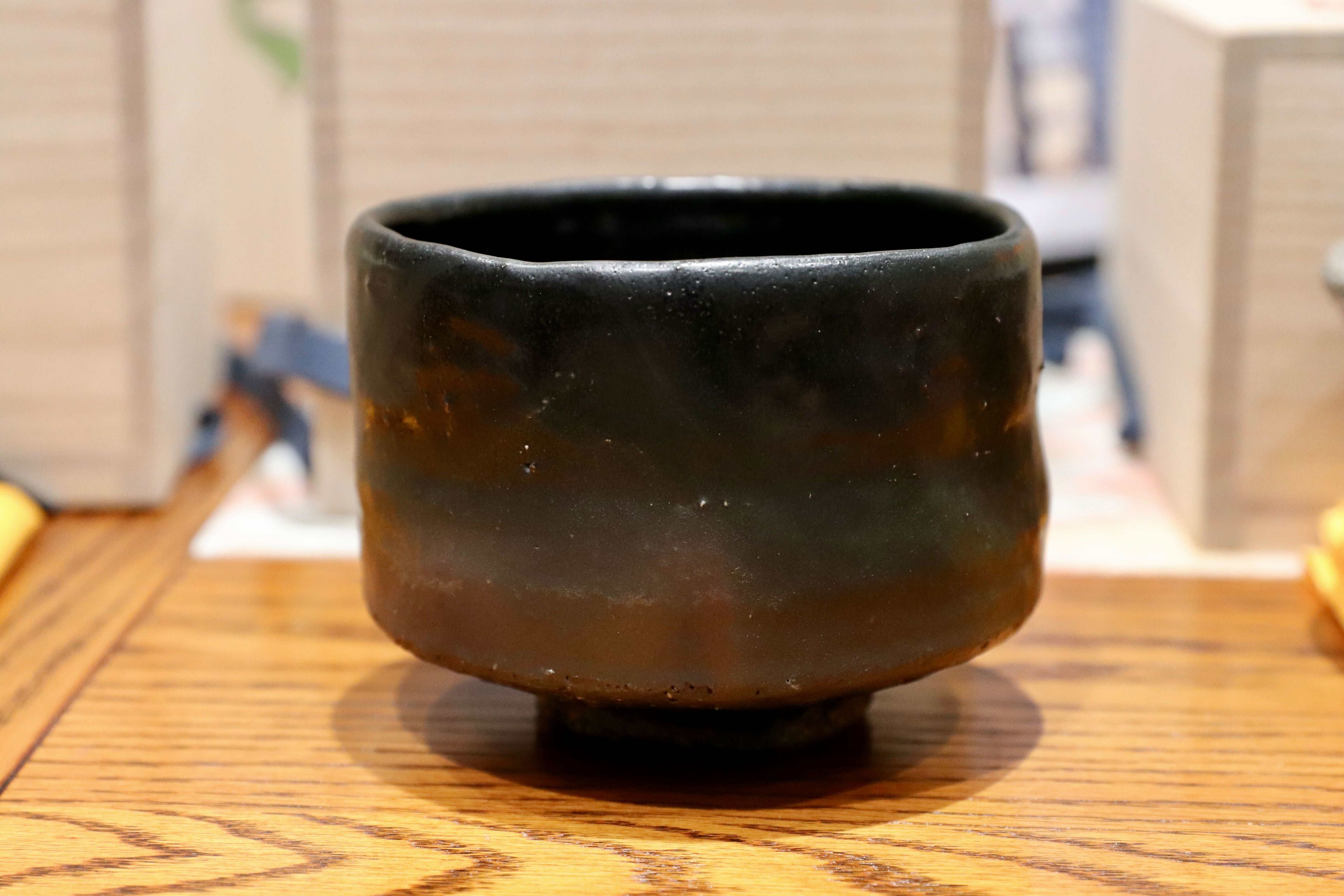 GMIO168○北村圭泉 圭泉窯 黒釉茶碗 最高級 丹波焼 丹波篠山 陶磁器 未使用