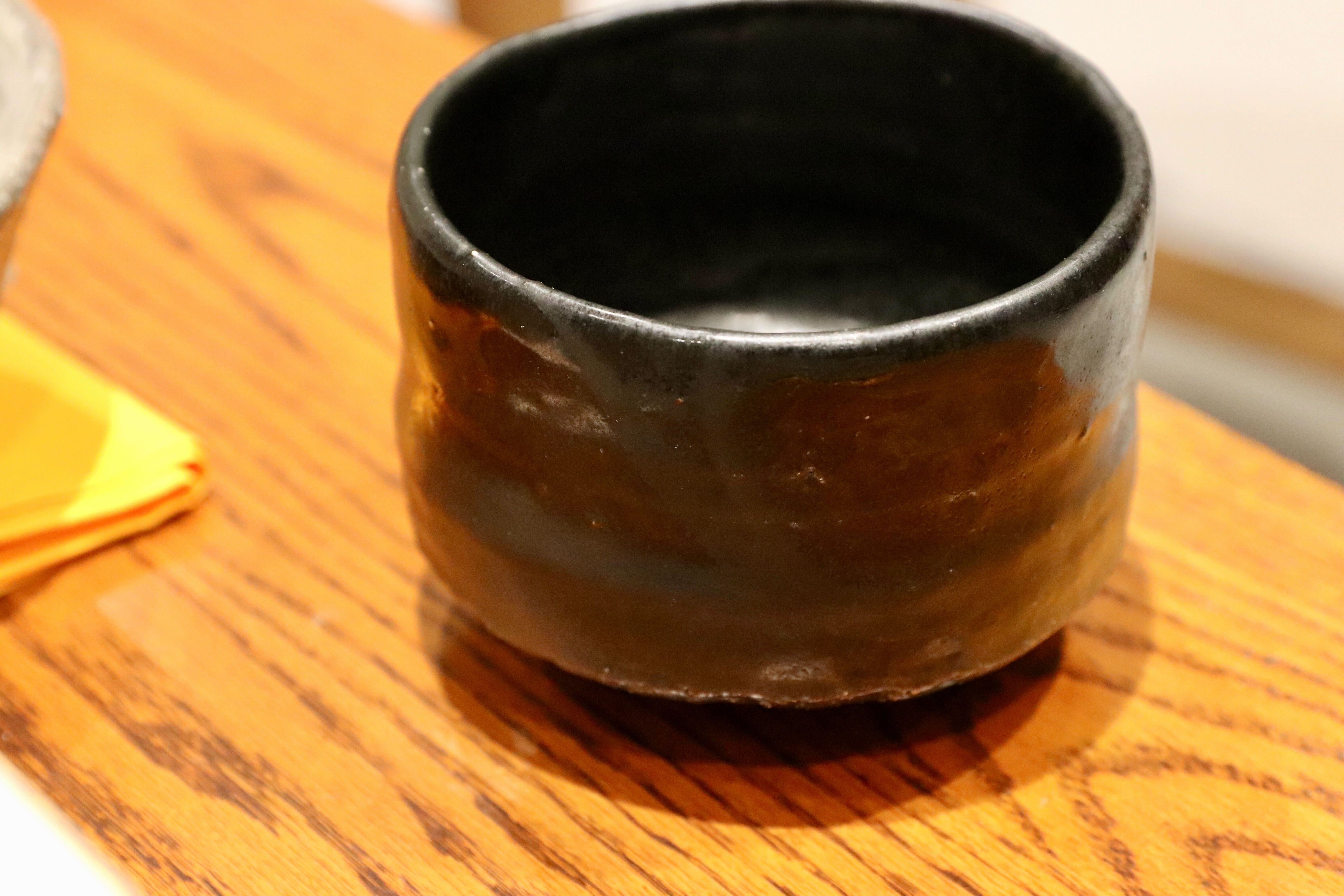 GMIO168○北村圭泉 圭泉窯 黒釉茶碗 最高級 丹波焼 丹波篠山 陶磁器 未使用