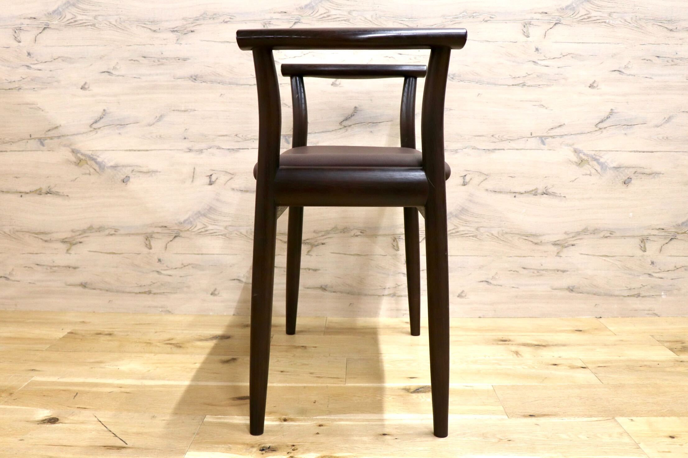 GMIS550◯maturite / マチュリテ Po Chair ポーチェアー オーク材 サイドチェア コンパクトスツール 定価約8.14万 飛騨産業 HIDA キツツキ