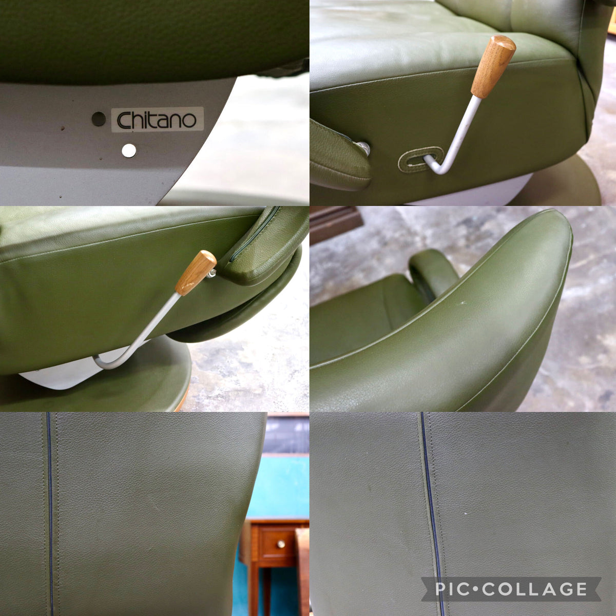 GMJS350○Chitano / チターノ karimoku カリモク リクライニングチェア パーソナルチェア アームチェア 半革 モダン ミッドセンチュリー