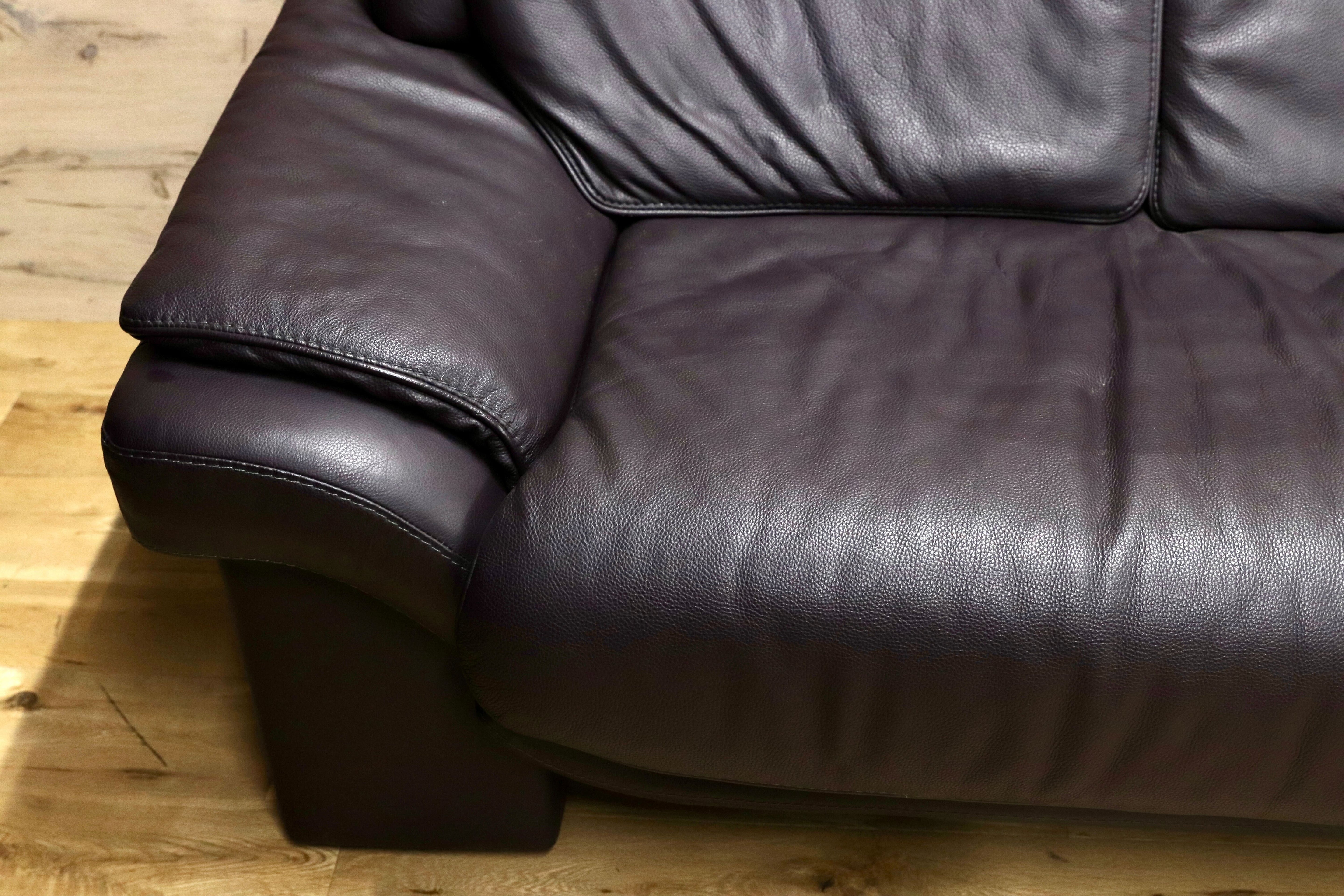 GMIK905B○himolla / ヒモラ パシフィック 3人掛けソファ トリプルソファ 総本革 ダークブラウン ドイツ IDC大塚家具 最高級 定価約80万