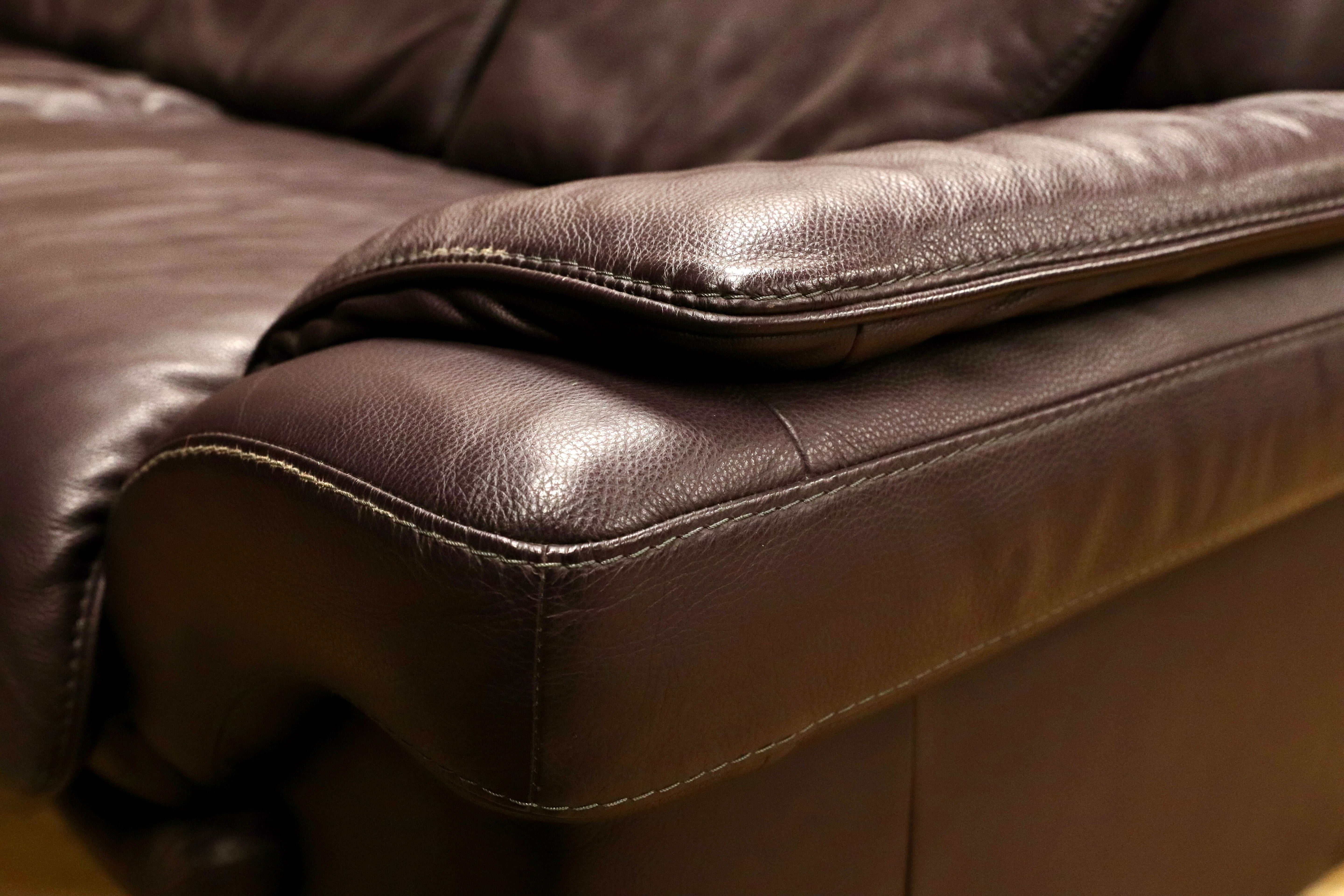 GMIK905B○himolla / ヒモラ パシフィック 3人掛けソファ トリプルソファ 総本革 ダークブラウン ドイツ IDC大塚家具 最高級 定価約80万