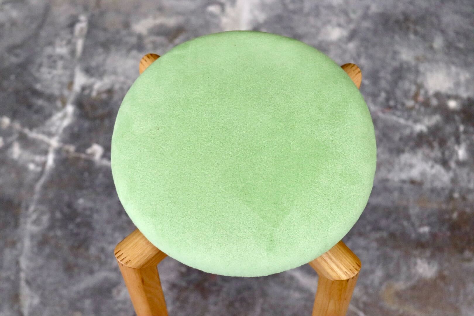GMIK487A○匠工芸 / TAKUMI KOHGEI マッシュルームスツール MASHROOM STOOL Lサイズ 椅子 スタッキング 木製 グリーン