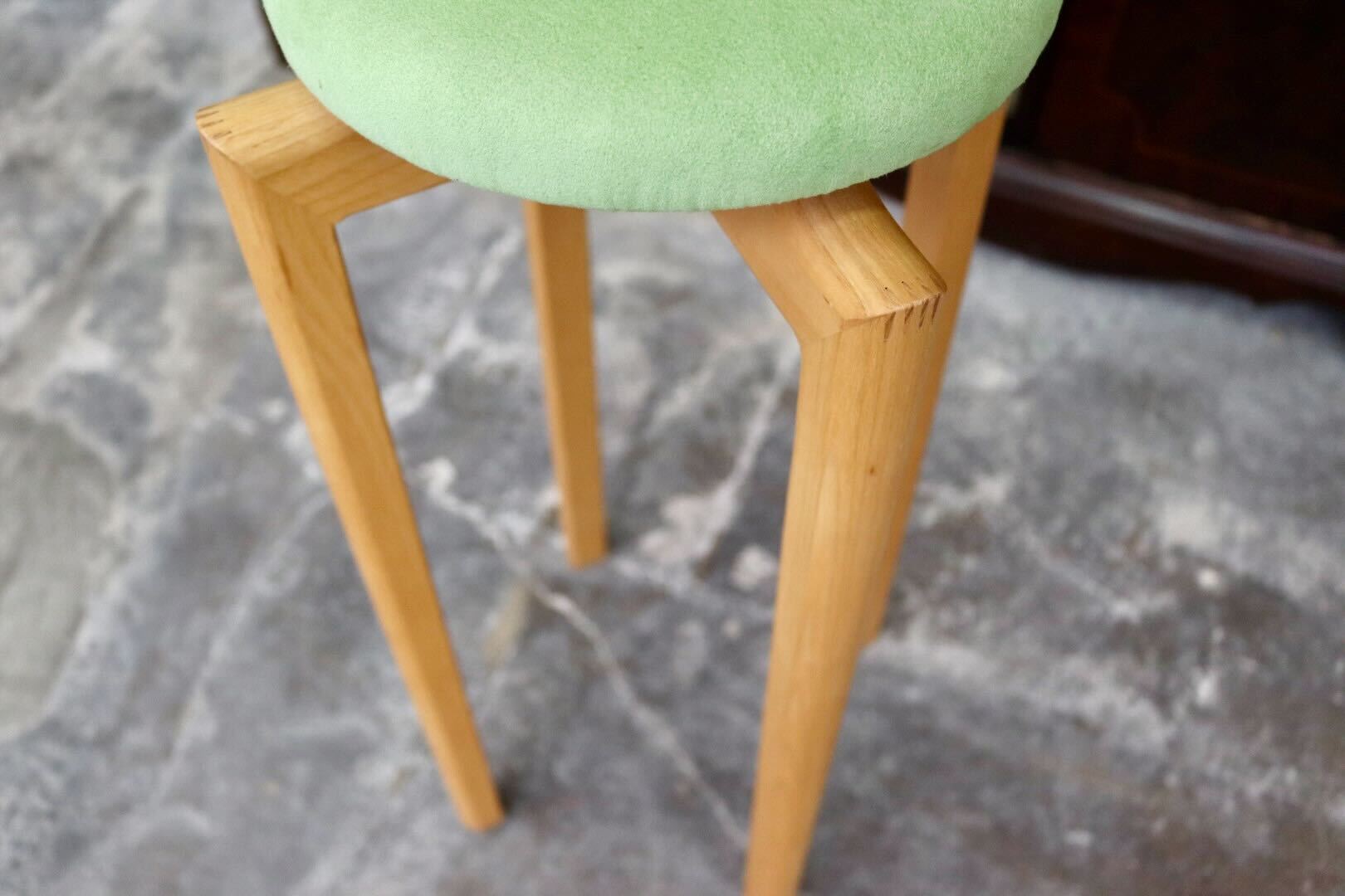 GMIK487A○匠工芸 / TAKUMI KOHGEI マッシュルームスツール MASHROOM STOOL Lサイズ 椅子 スタッキング 木製 グリーン
