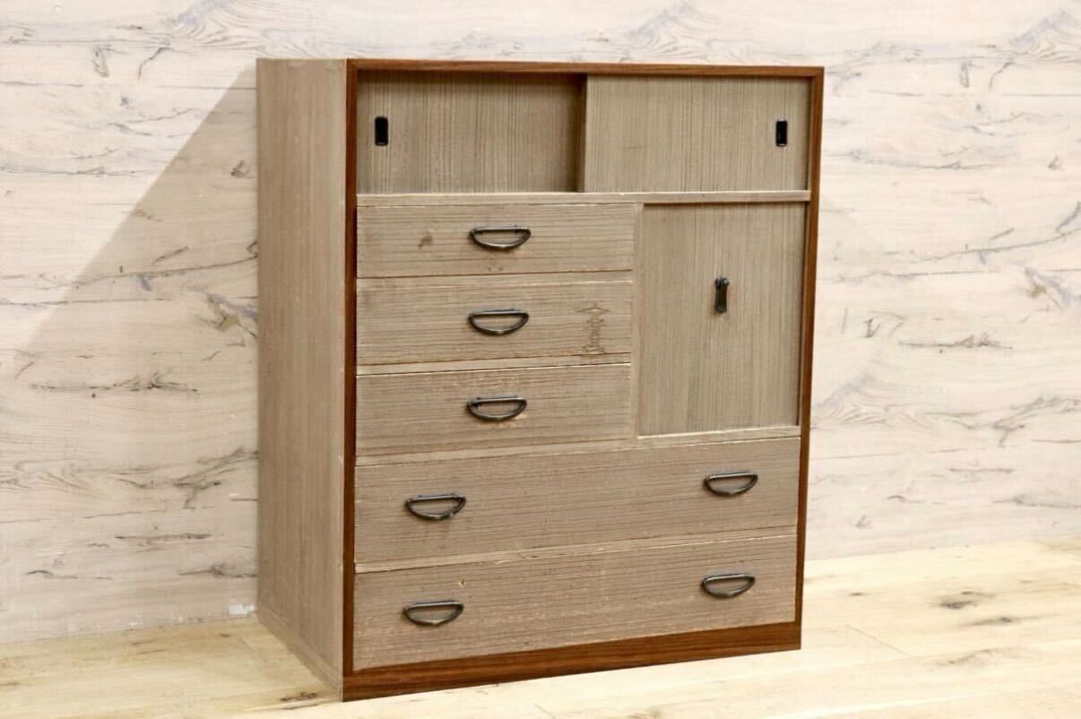 GMIH140○和箪笥 整理箪笥 引き出し収納 桐箪笥 和家具 レトロ 和モダン タンス チェスト 古民家 レトロ アンティーク