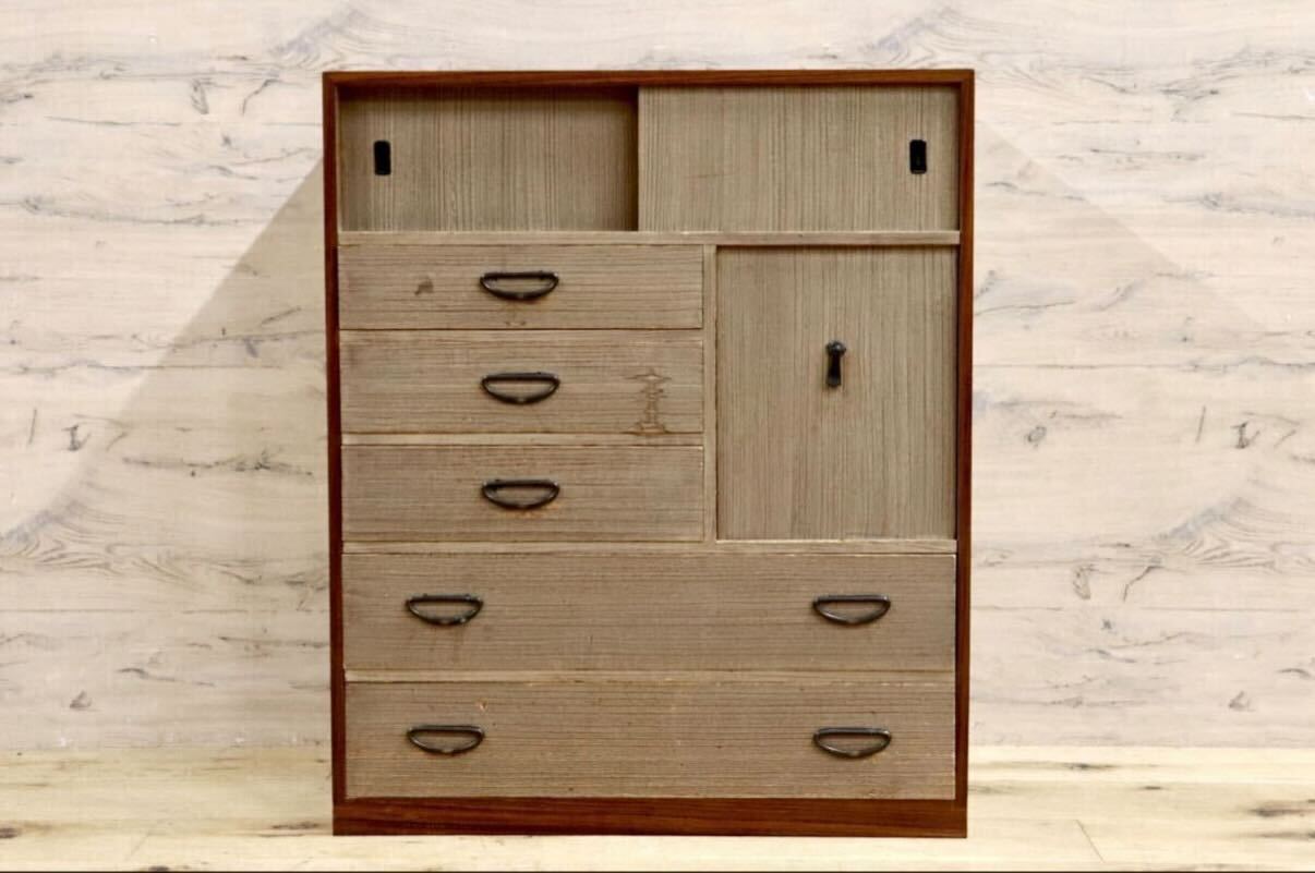 GMIH140○和箪笥 整理箪笥 引き出し収納 桐箪笥 和家具 レトロ 和モダン タンス チェスト 古民家 レトロ アンティーク