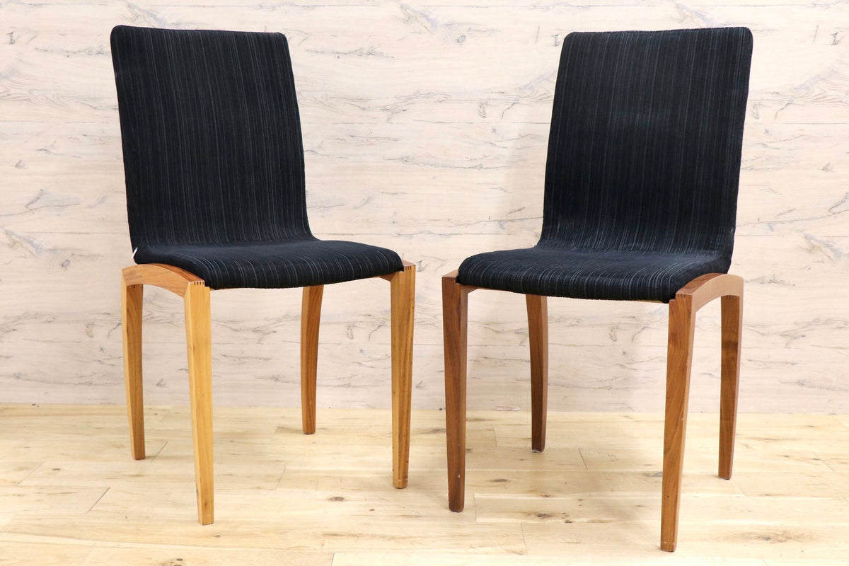 GMJS291C◯BoConcept / ボーコンセプト CUVE カーブ ダイニングチェア 食卓椅子 アームレスチェア カバーリング モダン 2脚セット