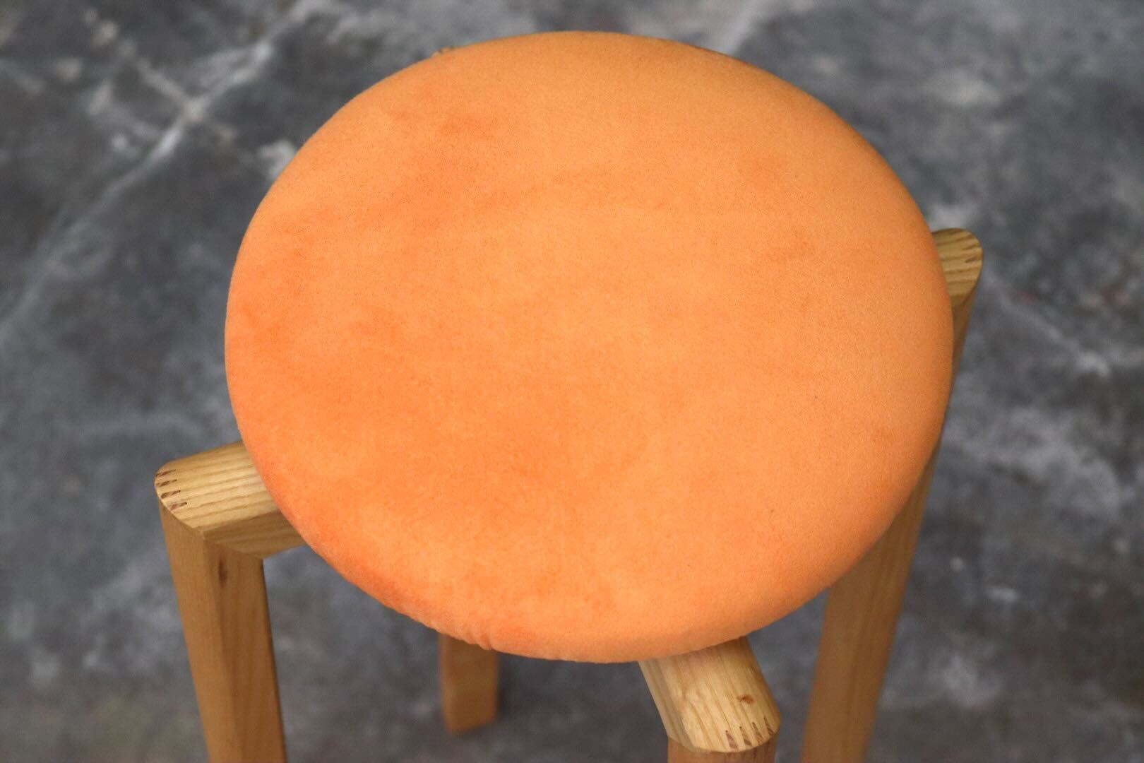 GMIK487B○匠工芸 / TAKUMI KOHGEI マッシュルームスツール MASHROOM STOOL Lサイズ 椅子 スタッキング 木製 オレンジ