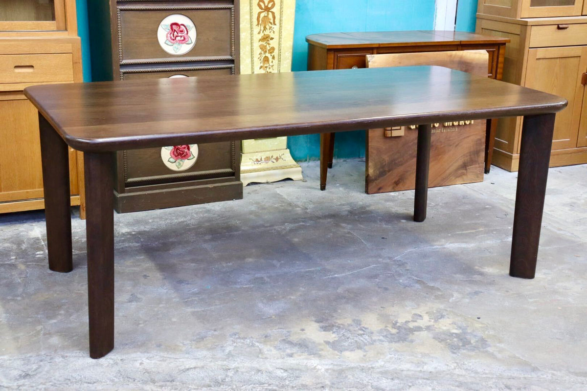 GMJS320◯karimoku / カリモク DT8511 ダイニングテーブル 食卓テーブル 作業台 机 モダン 天然木 定価約16万 廃番 希少 国産家具