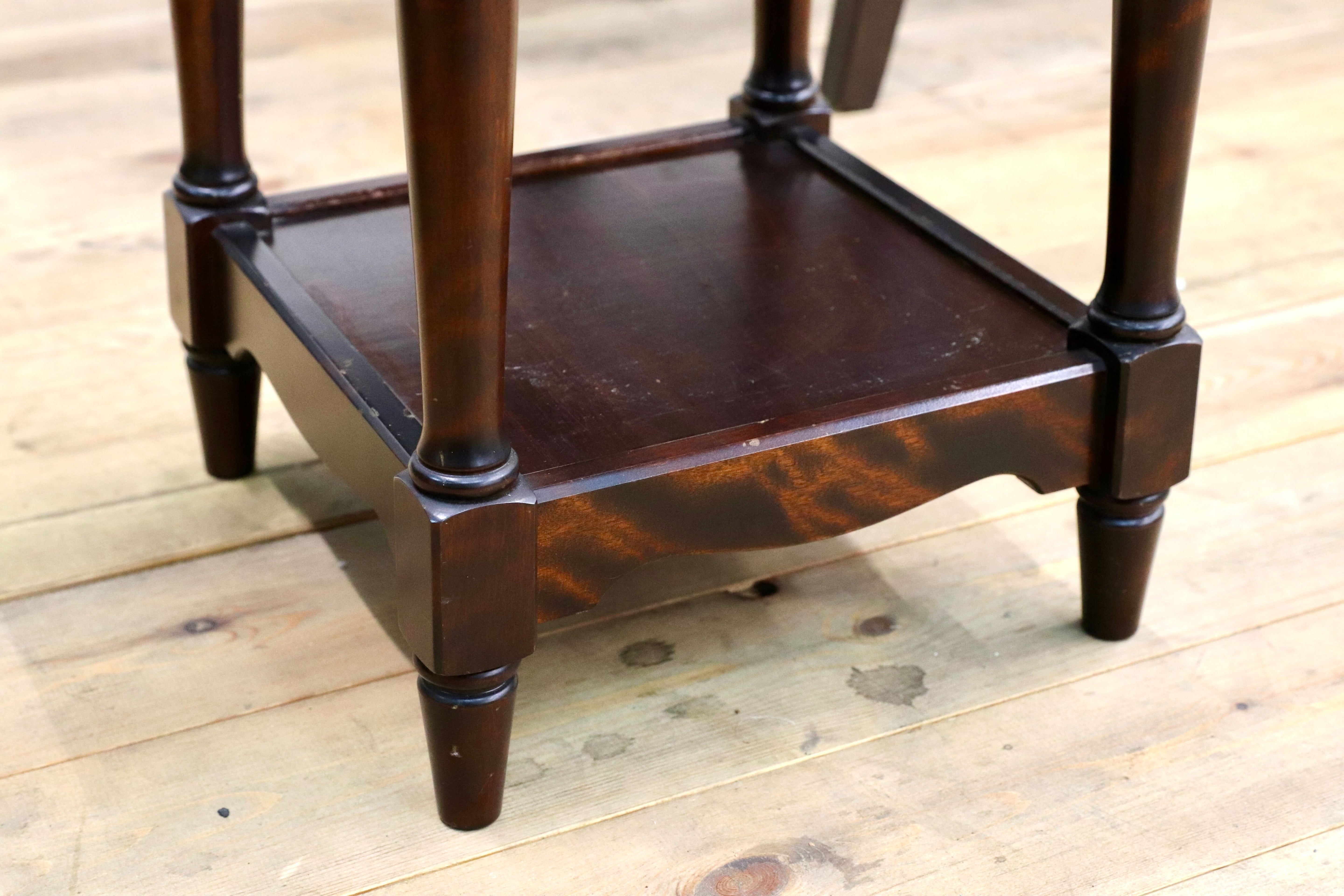 GMIS543C○北海道民芸家具 花台 飾り台 樺材 飛騨産業 和家具 レトロ 和モダン アンティーク 民藝 サイドテーブル