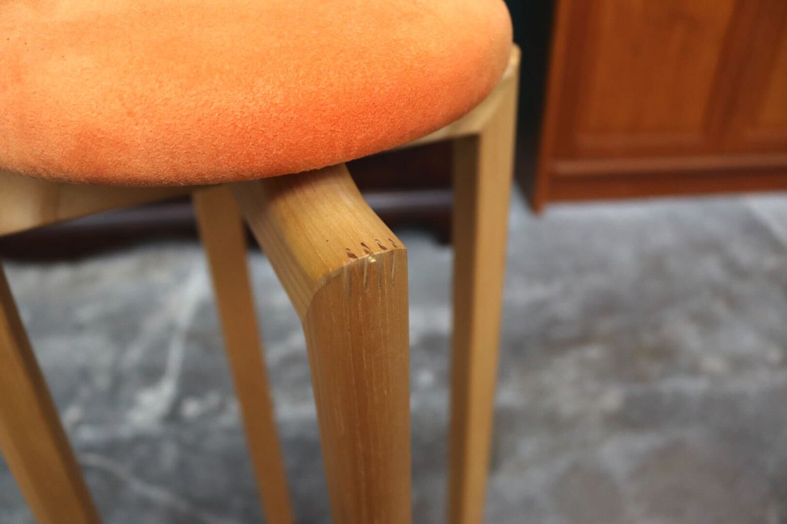 GMIK487B○匠工芸 / TAKUMI KOHGEI マッシュルームスツール MASHROOM STOOL Lサイズ 椅子 スタッキング 木製 オレンジ