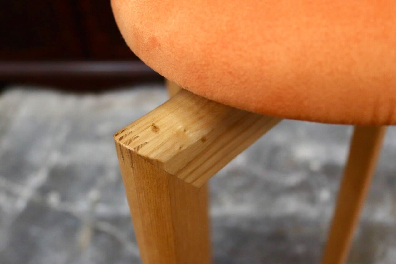 GMIK487B○匠工芸 / TAKUMI KOHGEI マッシュルームスツール MASHROOM STOOL Lサイズ 椅子 スタッキング 木製 オレンジ