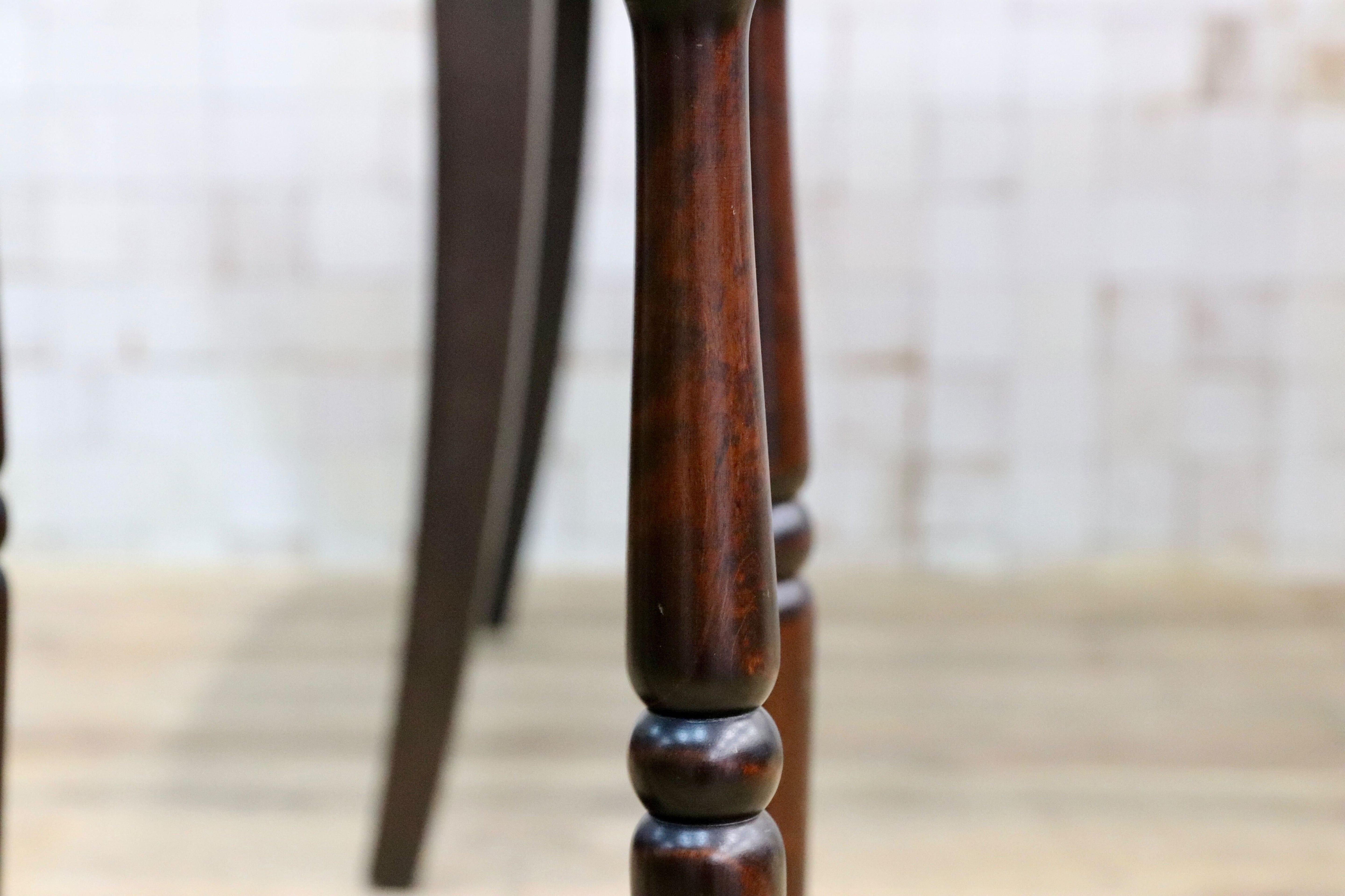 GMIS543C○北海道民芸家具 花台 飾り台 樺材 飛騨産業 和家具 レトロ 和モダン アンティーク 民藝 サイドテーブル