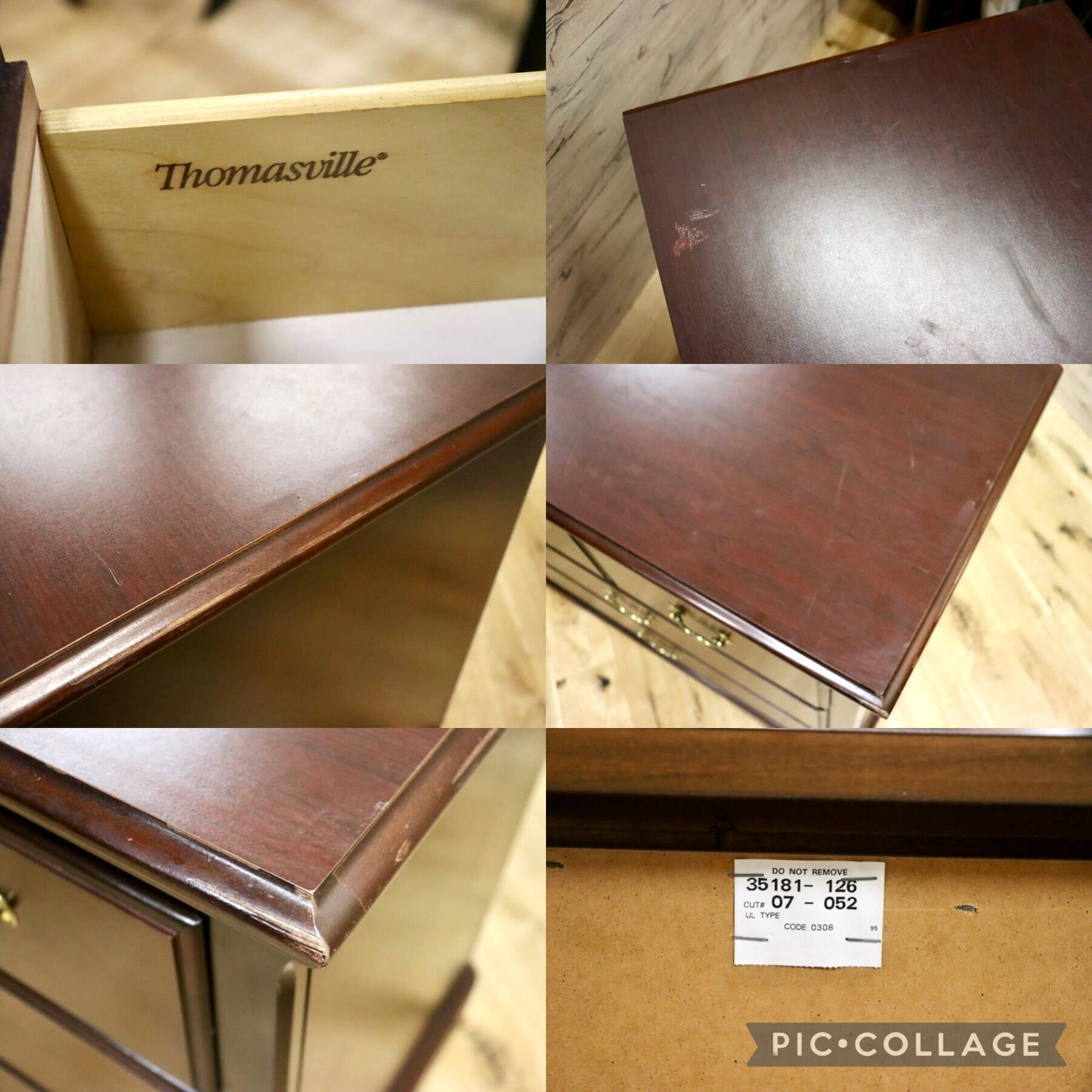 GMHS181B○Thomasville / トーマスビル サイドボード リビングボード 米軍放出家具 アンティーク ヴィンテージ アメリカ家具