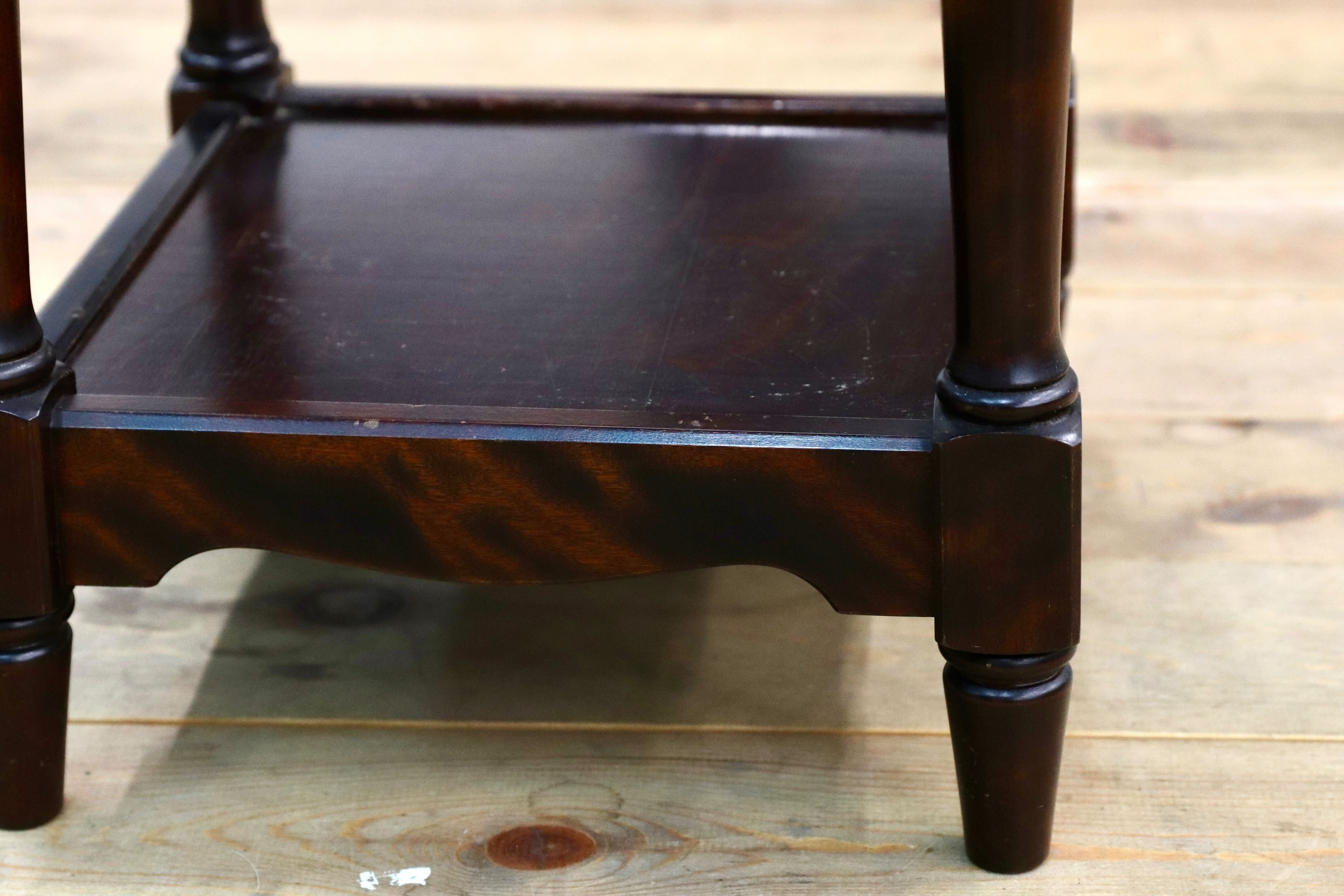 GMIS543C○北海道民芸家具 花台 飾り台 樺材 飛騨産業 和家具 レトロ 和モダン アンティーク 民藝 サイドテーブル