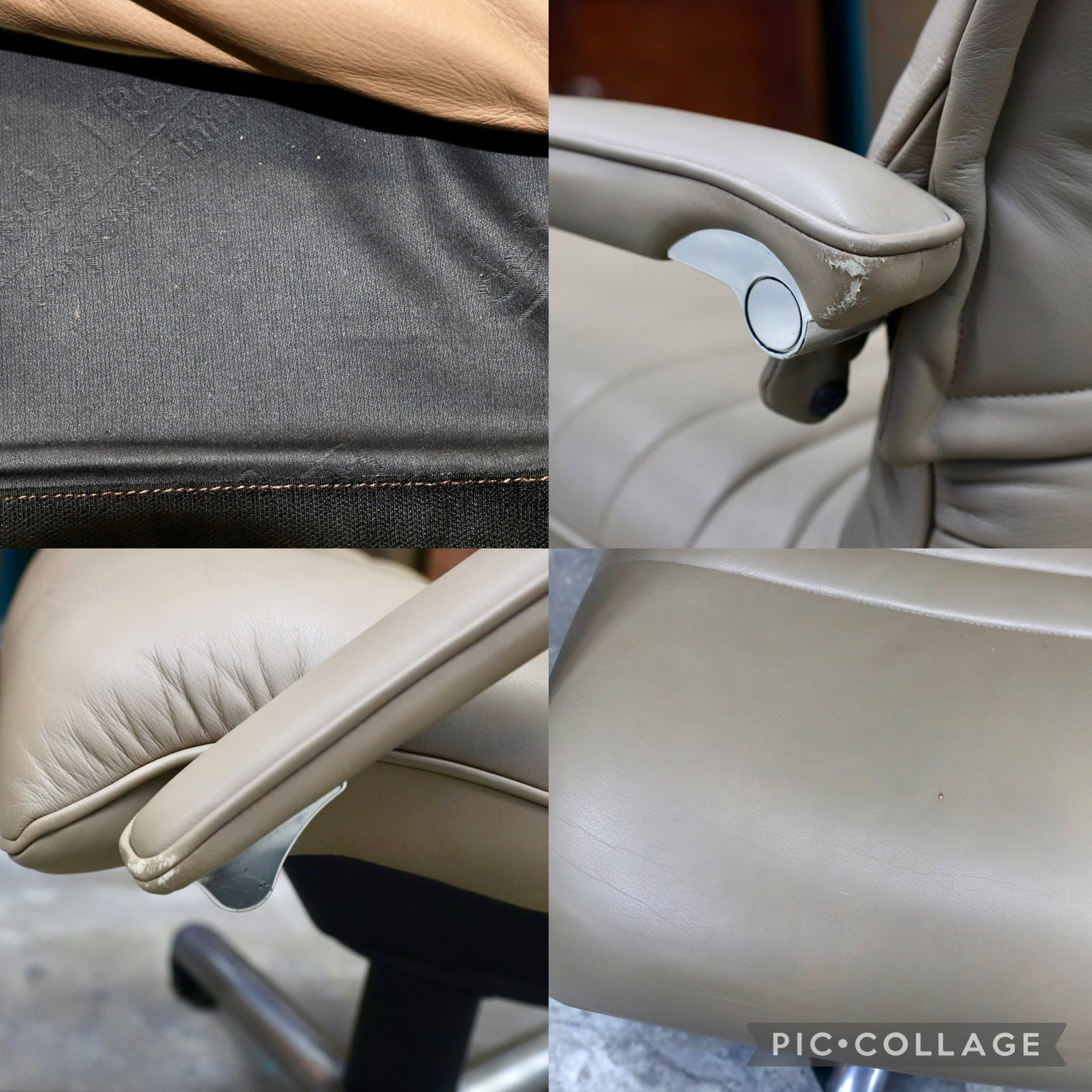 GMJH181〇de Sede / デセデ 総本革 エグゼクティブチェア デスクチェア ワークチェア スイス製 ヴィンテージ 80年代 約50万円 ※訳あり
