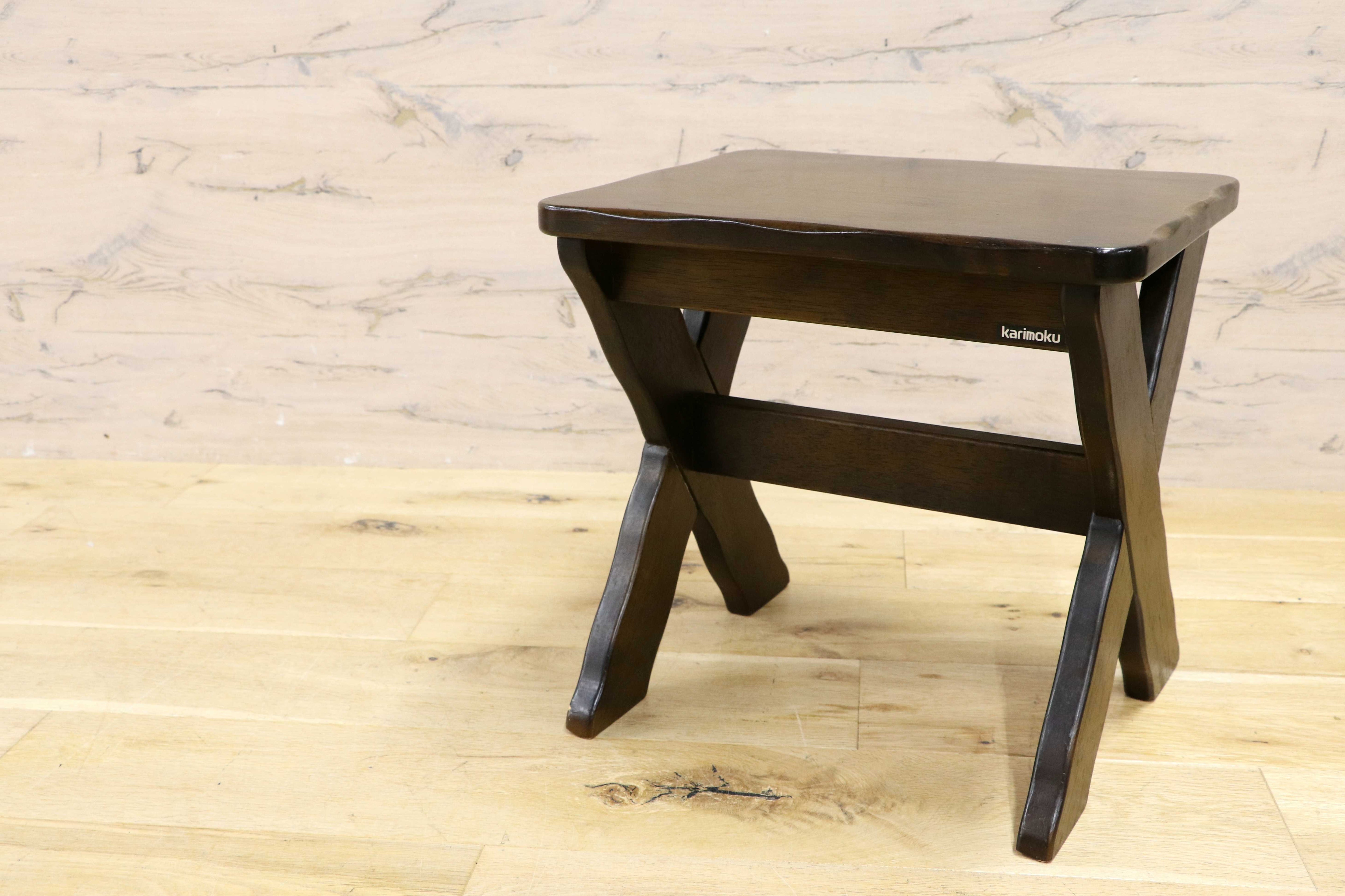 GMIH173B○karimoku / カリモク RUSTIC ルスティック スツール 椅子 花台 飾り台 ナチュラル シンプル ヴィンテージ