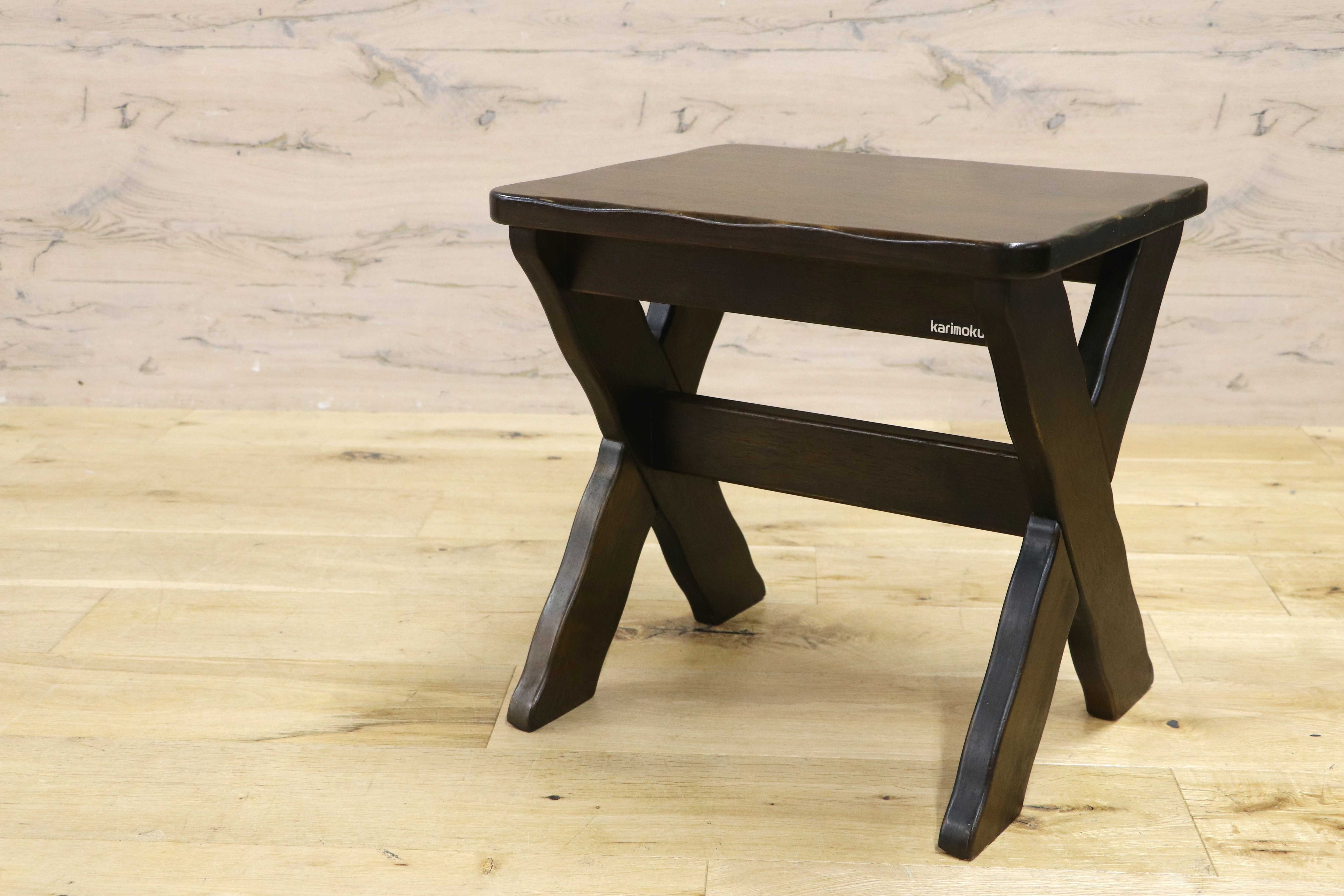 GMIH173C○karimoku / カリモク RUSTIC ルスティック スツール 椅子 花台 飾り台 ナチュラル シンプル ヴィンテージ