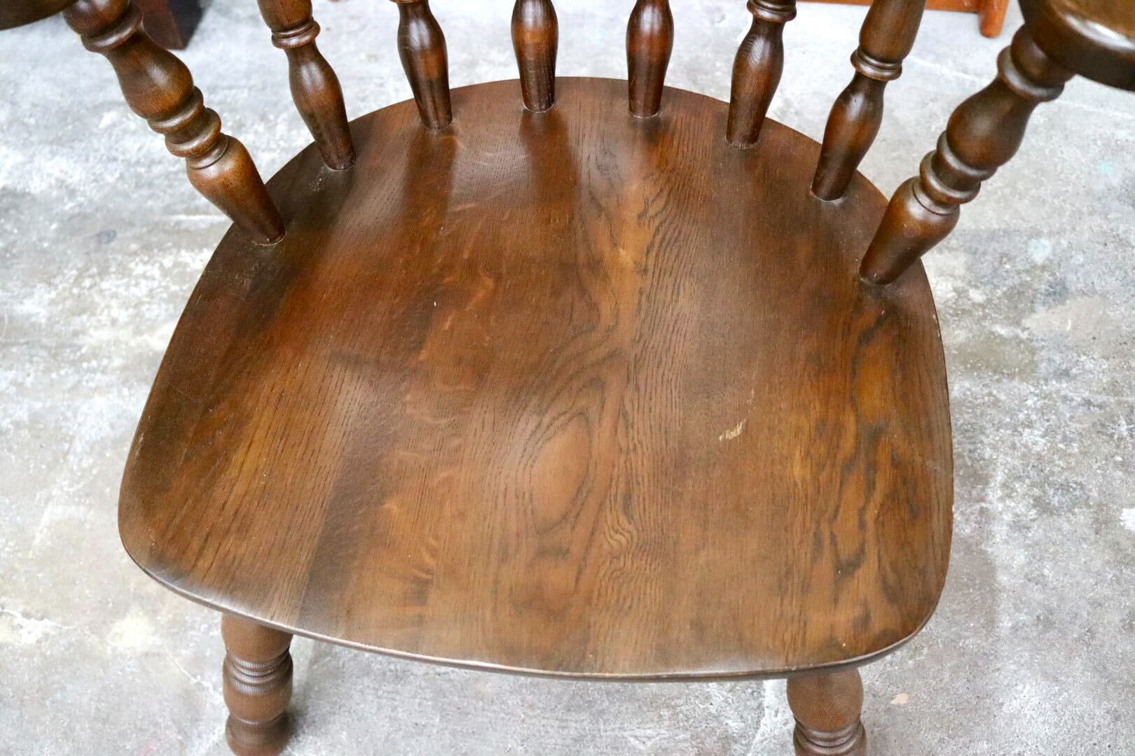 GMIK517C○ウィンザーチェア アームチェア ダイニングチェア ボウバックチェア オーク無垢材 レトロ カントリー 検)太平 飛騨家具 イギリス