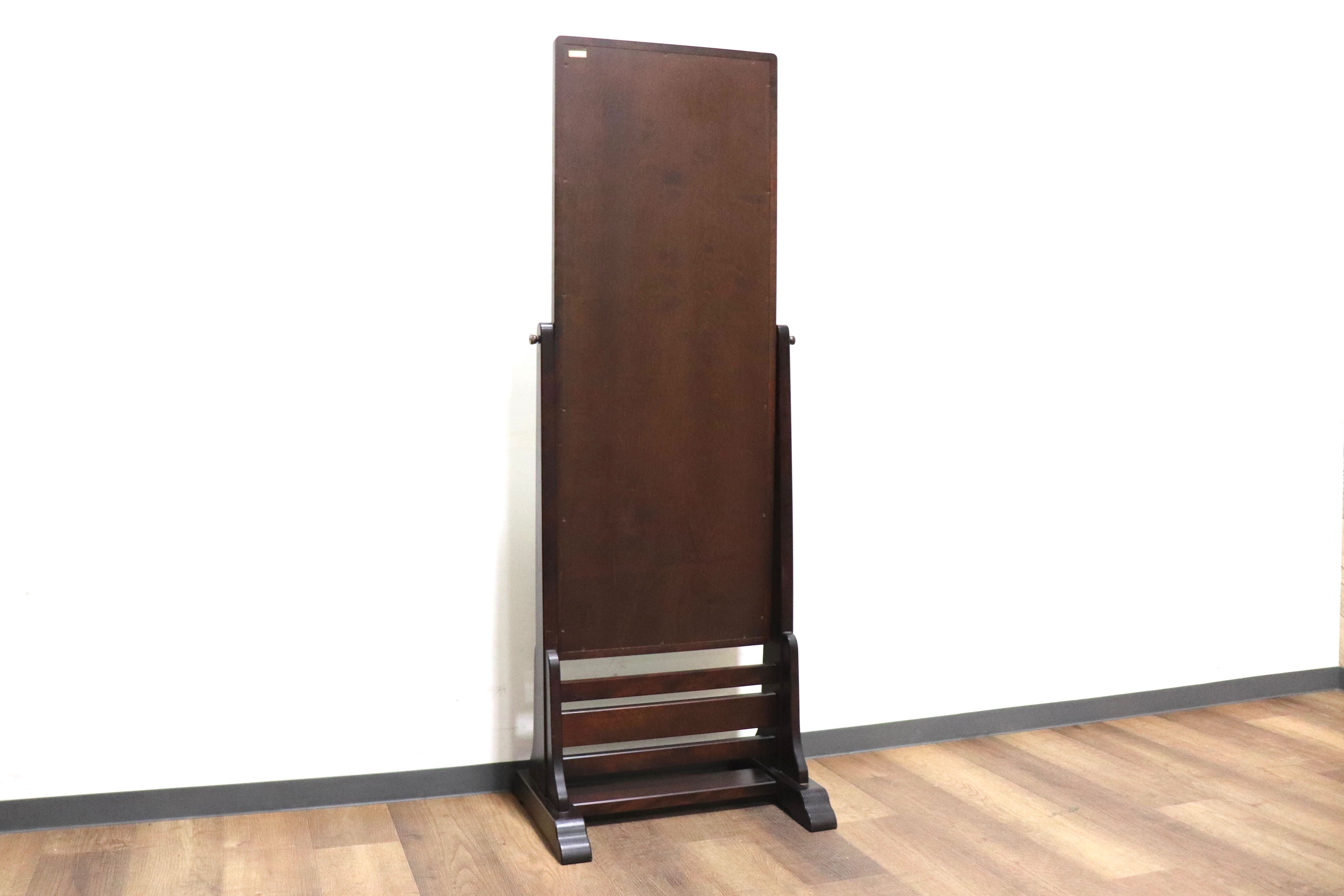 GMFN122○北海道民芸家具 ミラー 鏡 姿見 全身鏡 樺材 無垢材 和家具