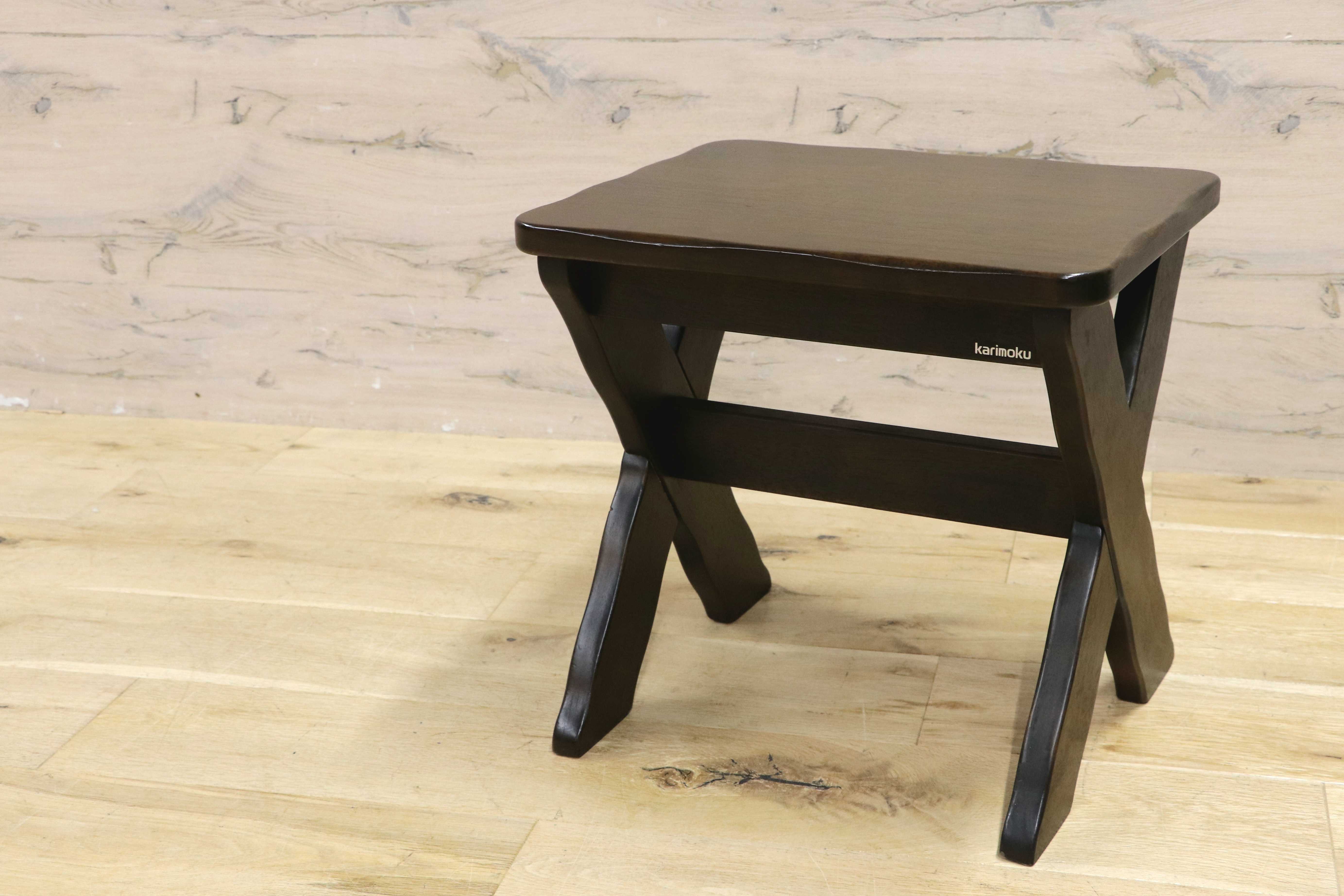GMIH173D○karimoku / カリモク RUSTIC ルスティック スツール 椅子 花台 飾り台 ナチュラル シンプル ヴィンテージ