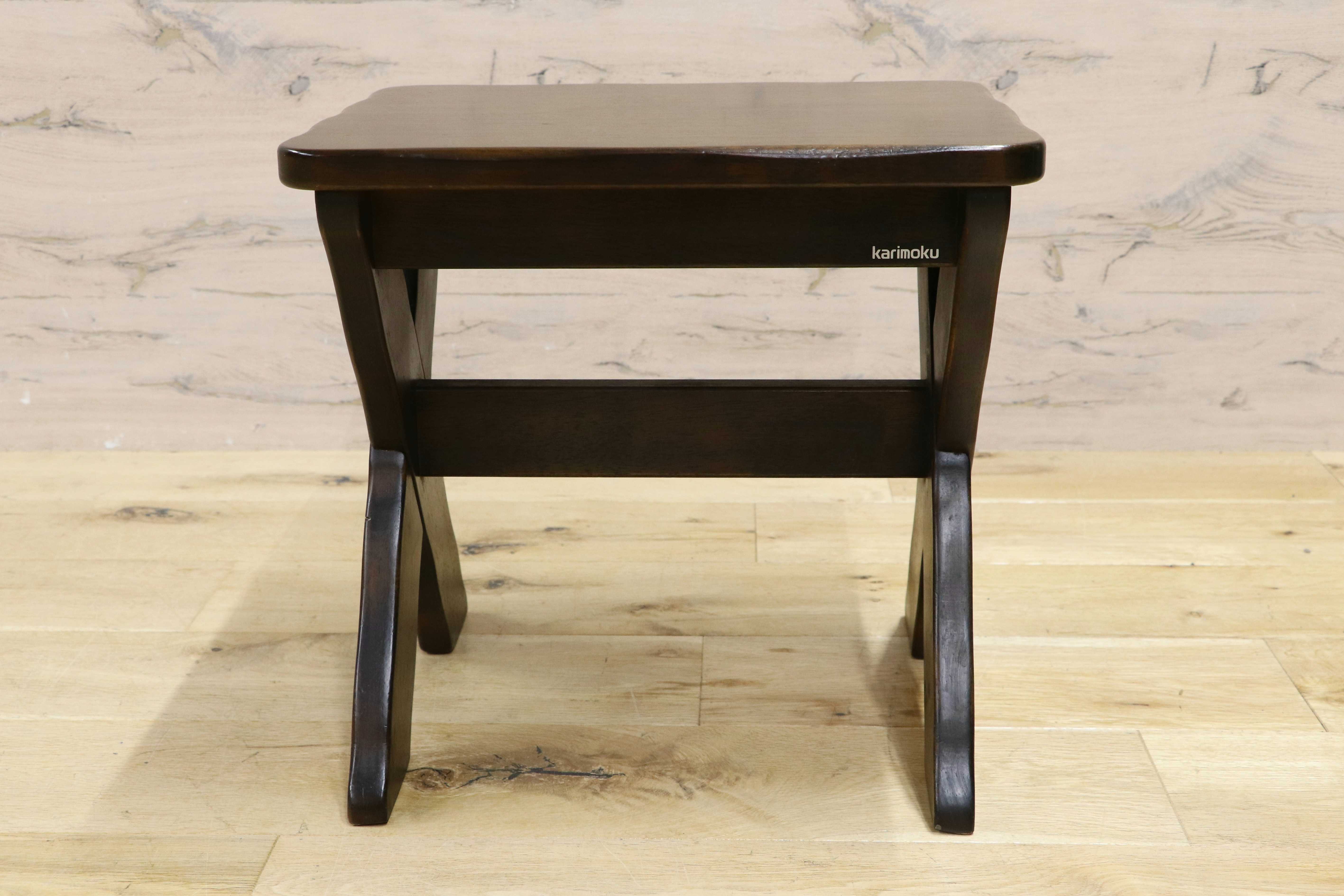 GMIH173D○karimoku / カリモク RUSTIC ルスティック スツール 椅子 花台 飾り台 ナチュラル シンプル ヴィンテージ