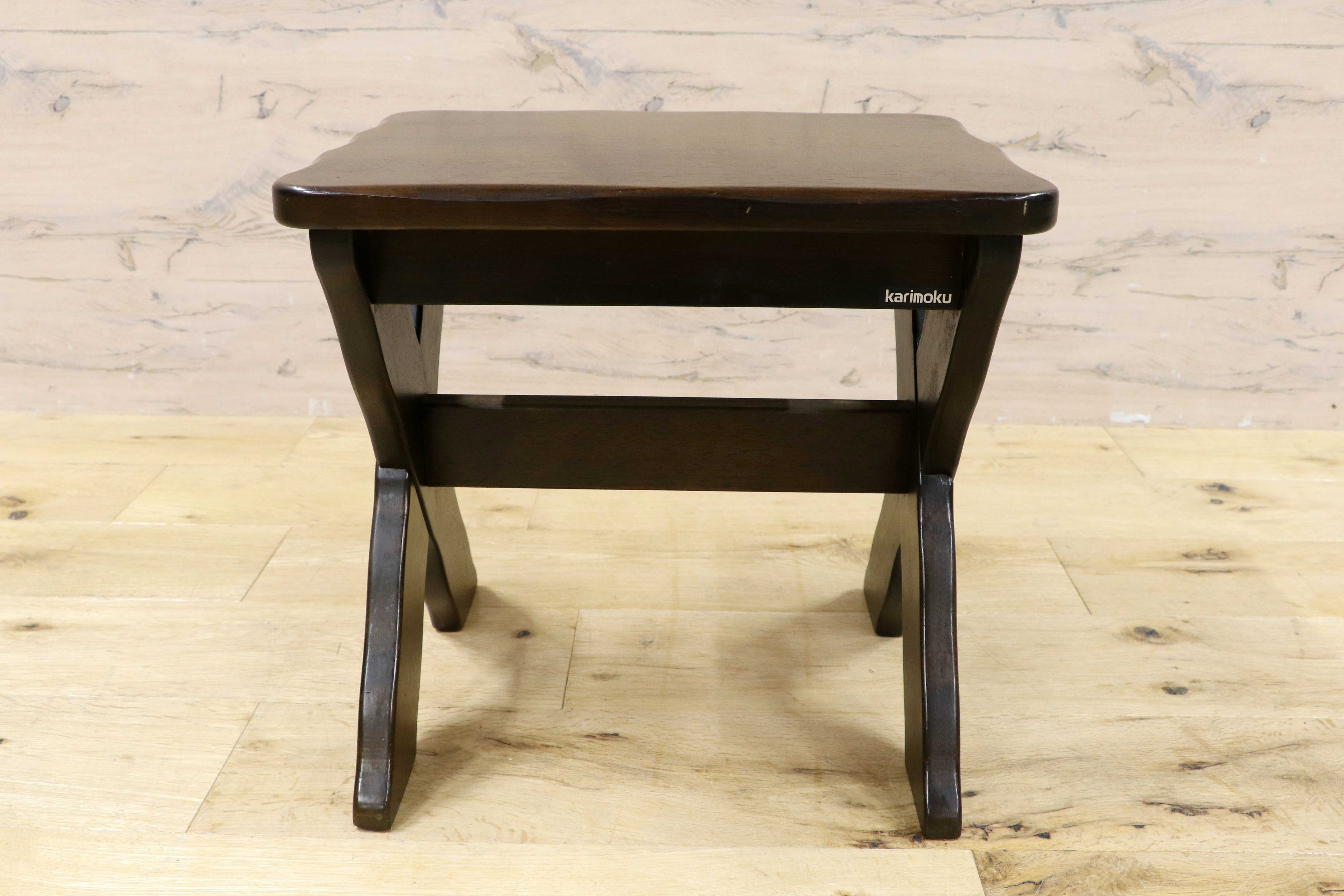 GMIH173E○karimoku / カリモク RUSTIC ルスティック スツール 椅子 花台 飾り台 ナチュラル シンプル ヴィンテージ