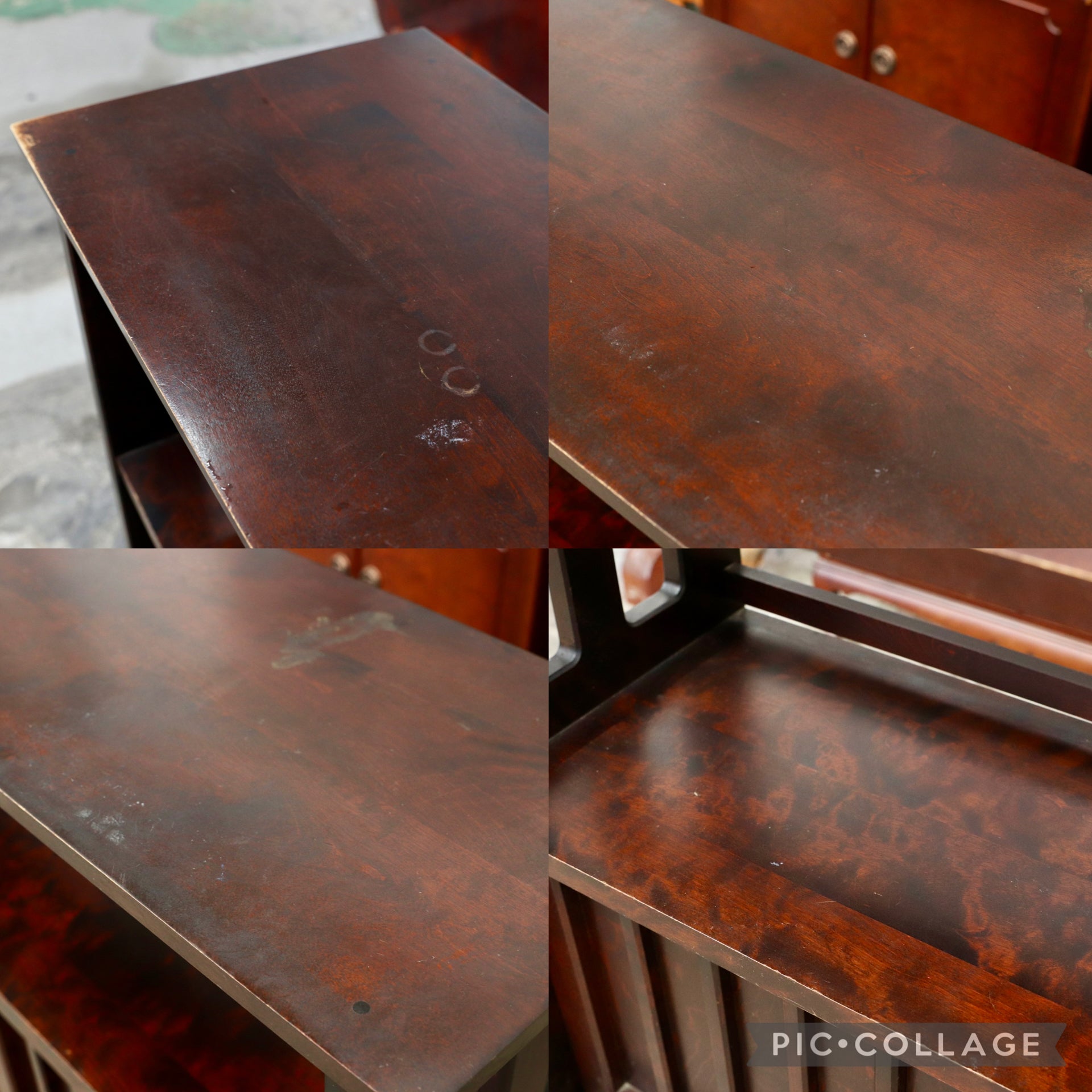 GMJK215○北海道民芸家具 茶棚 サイドボード 樺材 国産家具 和モダン 民芸家具 アンティーク 昭和レトロ