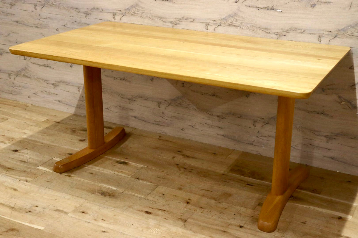 GMJH399◯イバタインテリア / ibata ダイニングテーブル 食卓テーブル 作業台 オーク材 ナチュラル 北欧スタイル 机