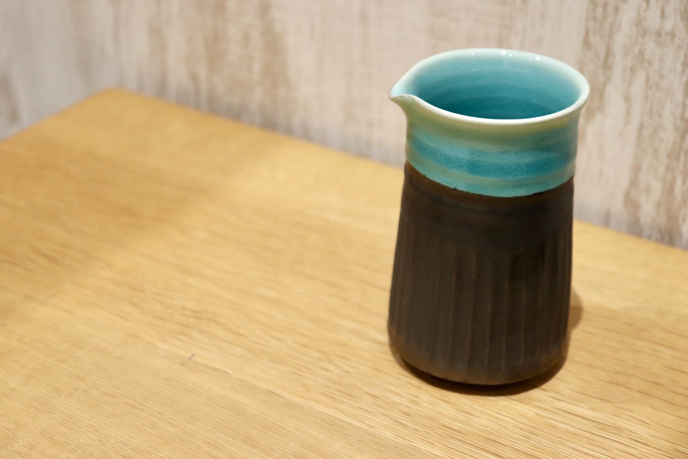 GMIO109◯雅峰窯 丹波焼 鎬 片口 カップ 陶器 伝統工芸 丹波篠山 未使用