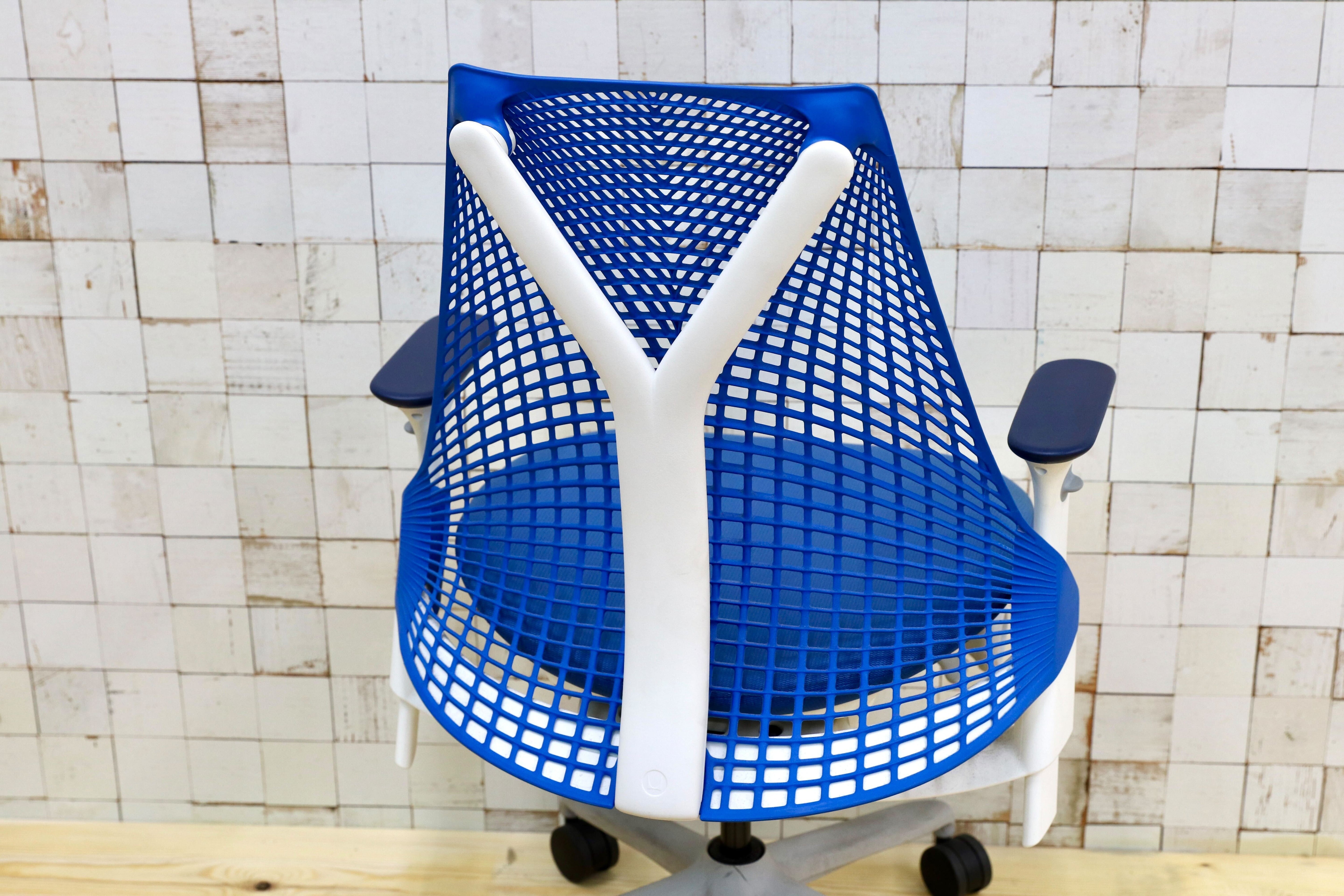 GMHK379C○Herman Miller / ハーマンミラー セイルチェア デスクチェア オフィスチェア ワークチェア ブルー 定価約11.8万